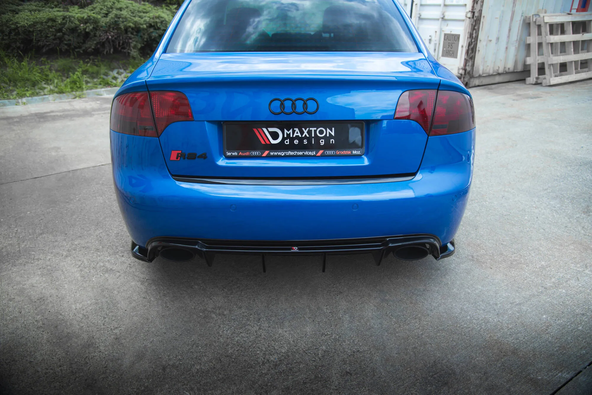 Sidesplitters bak V.2 Audi RS4 B7 2006-2008 | Glossy Black Edition – bilde 2