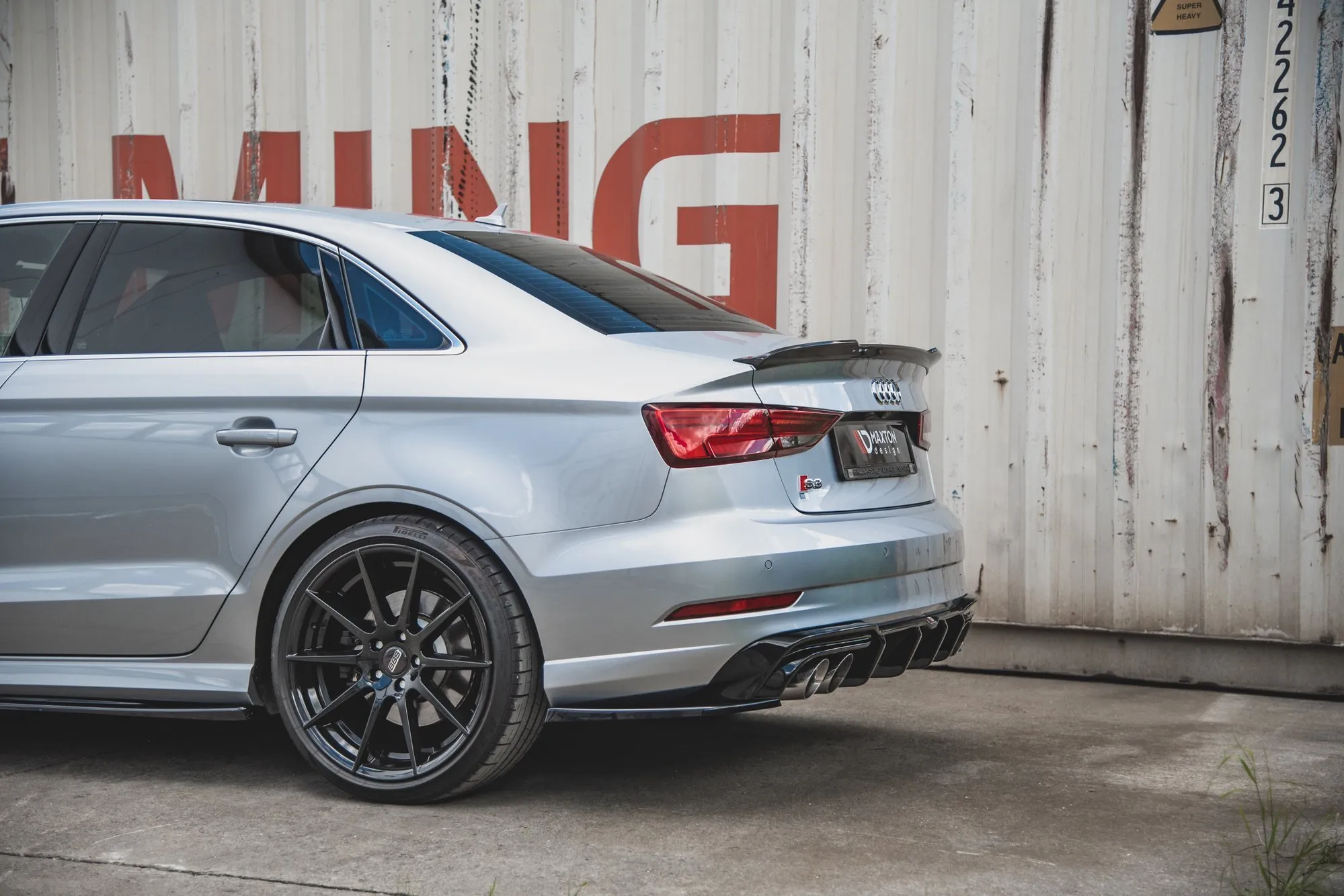 Sidesplitters bak V.2 Audi S3 S-Line 8V 2017-2020 (Facelift) | Glossy Black Edition – bilde 4