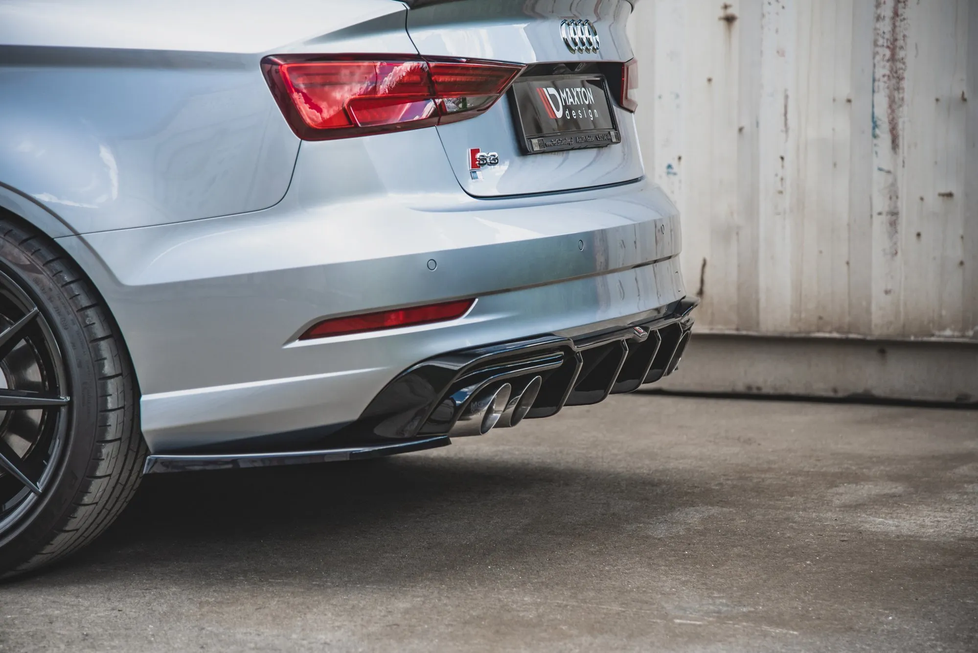 Sidesplitters bak V.2 Audi S3 S-Line 8V 2017-2020 (Facelift) | Glossy Black Edition – bilde 5