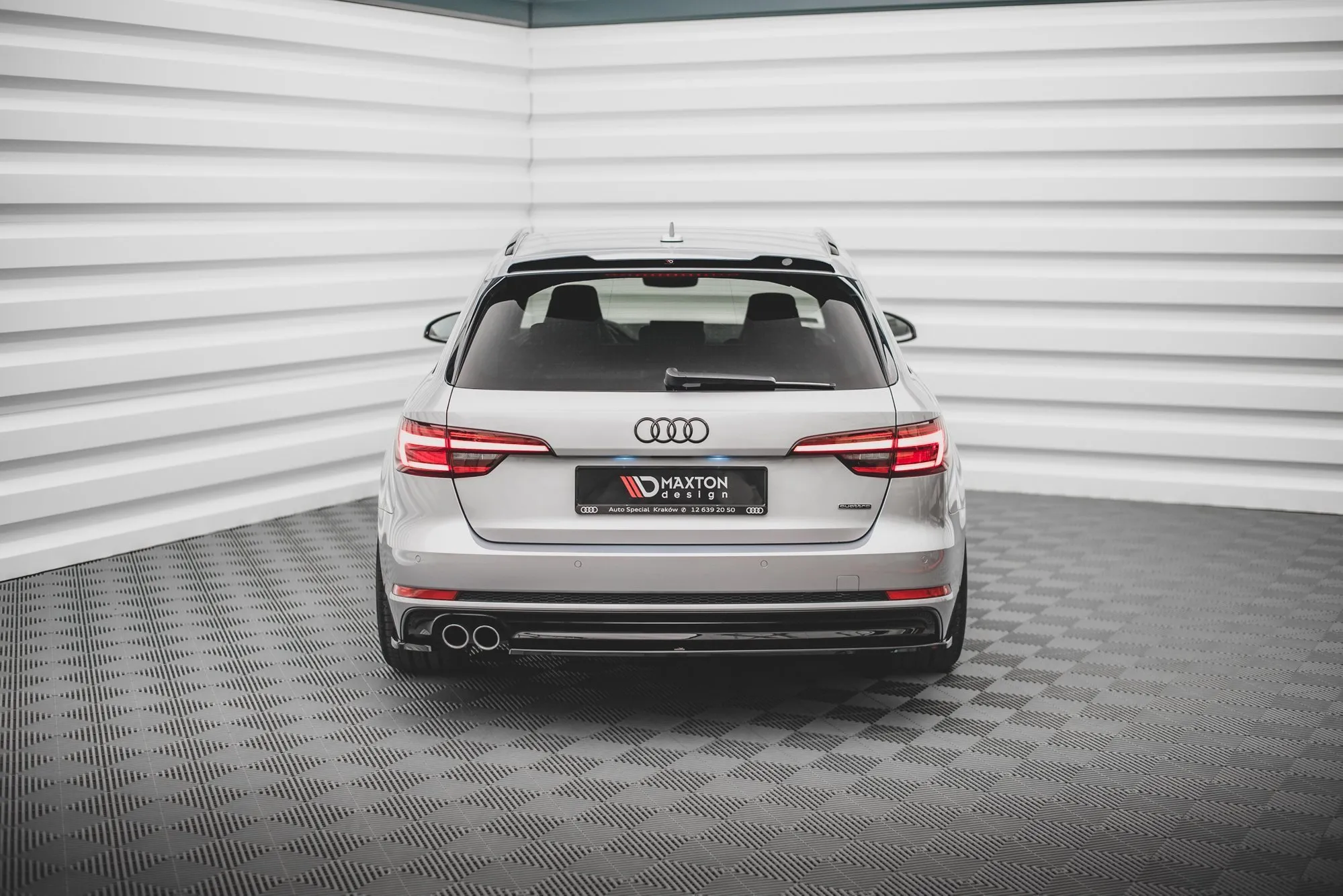 Sidesplitters bak V.2 Audi S4 (B9) 2016-2019 / A4 S-Line (B9) 2015-2019 | Glossy Black Edition – bilde 2