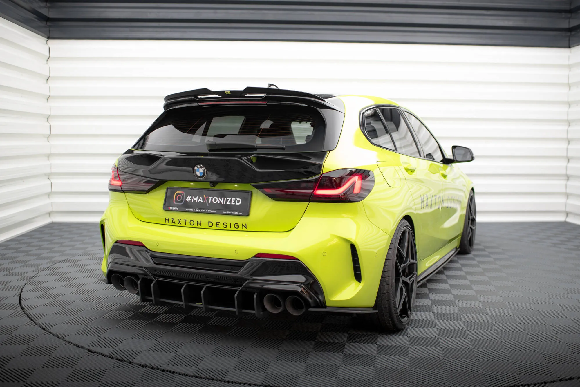 Sidesplitters bak V.2 BMW 1 (F40) M-Pakke / BMW M135i (F40) 2019 - 2024 | Street Pro Black Edition – bilde 4