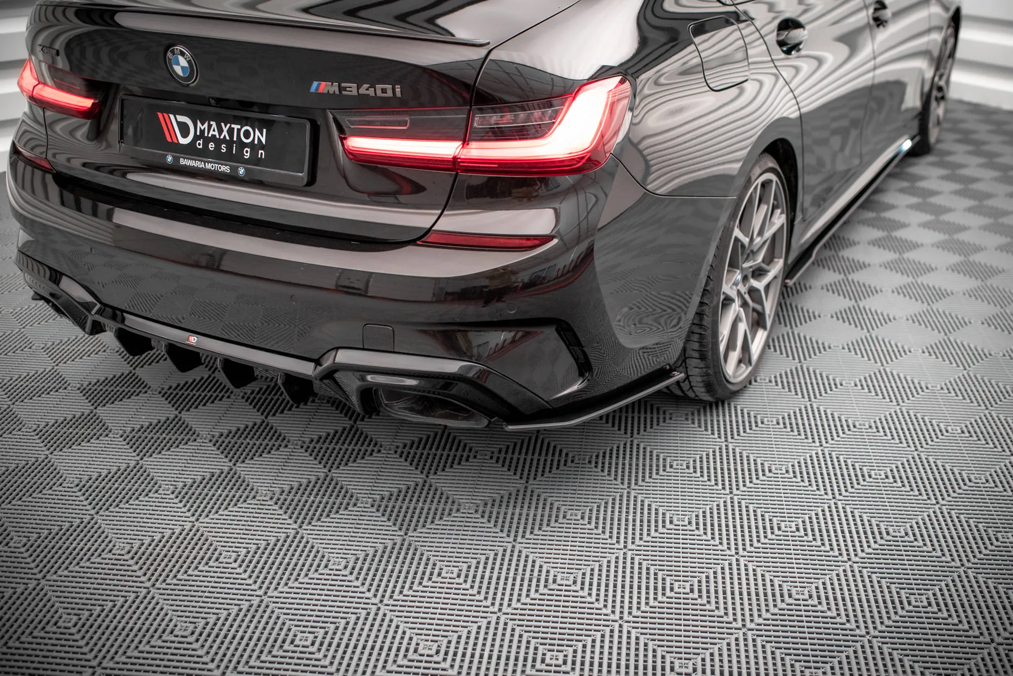 Sidesplitters bak V.2 BMW 3 (G20 / G21) M-Pakke / M340i (G20 / G201) 2018 - 2022 | Street Pro Black Edition