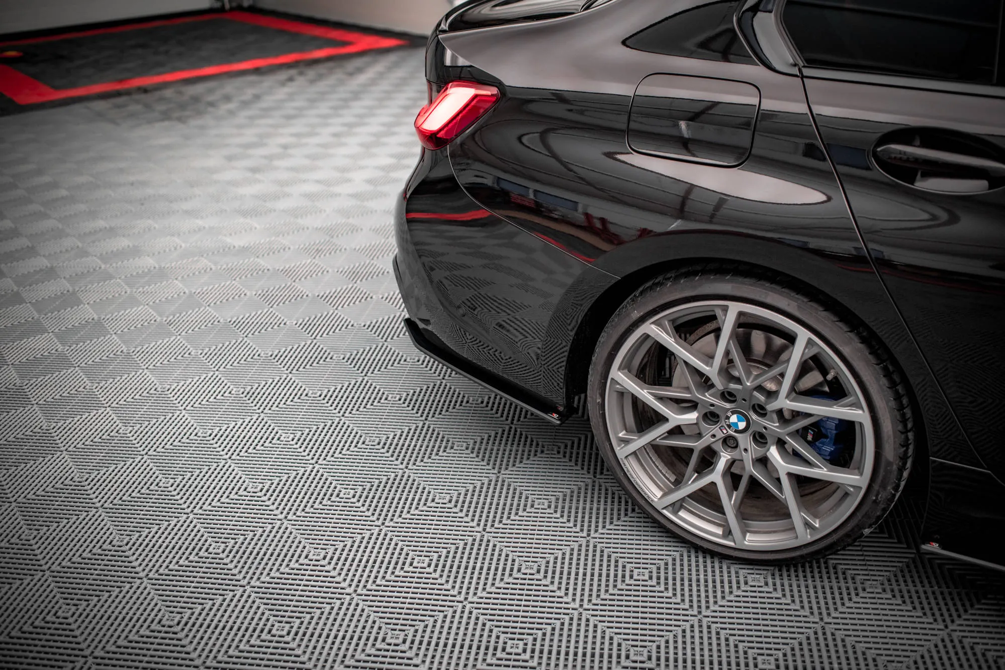 Sidesplitters bak V.2 BMW 3 (G20 / G21) M-Pakke / M340i (G20 / G201) 2018 - 2022 | Street Pro Black Edition – bilde 3