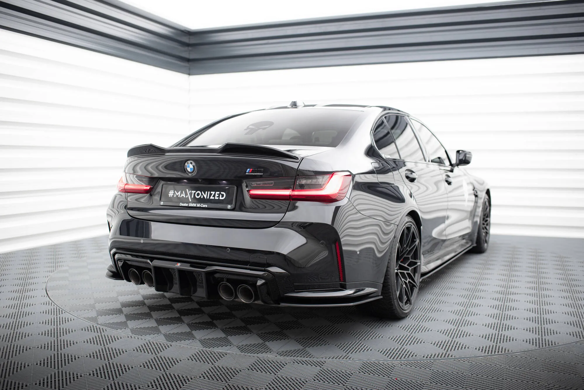 Sidesplitters bak V.2 BMW M3 (G80) 2020-> | Street Pro Black Edition – bilde 2