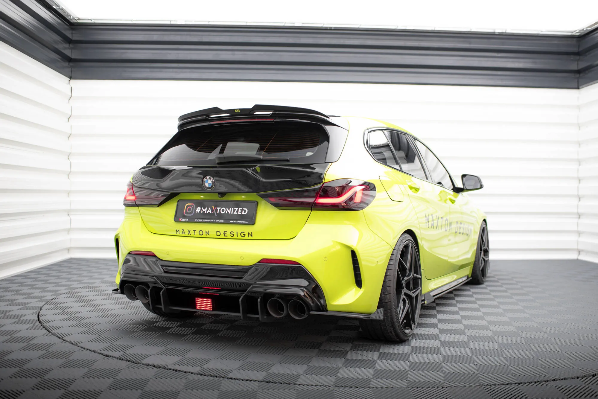 Sidesplitters bak V.2 + Flopper BMW 1 (F40) M-Pakke / BMW M135i (F40) 2019 - 2024 | Street Pro Black Edition – bilde 2