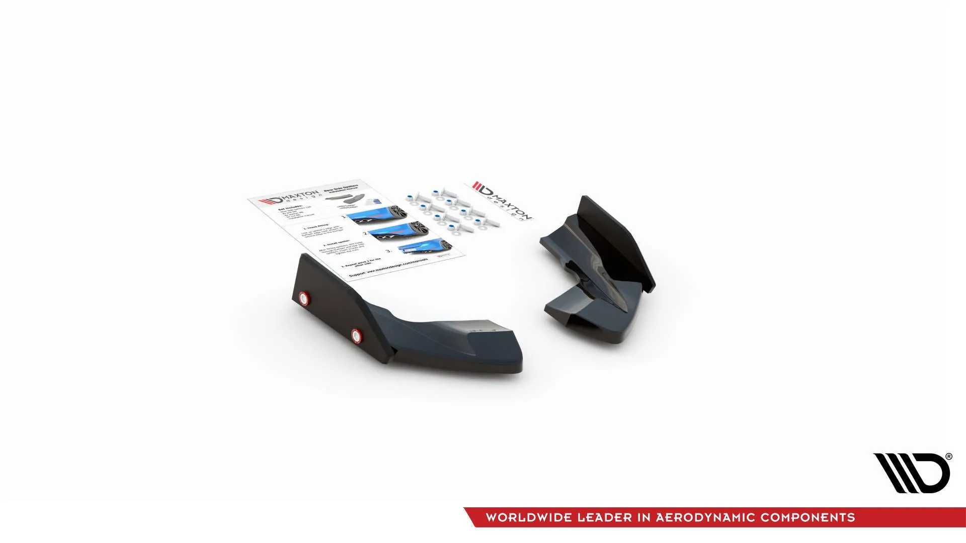Sidesplitters bak V.2 + Flopper VW Golf R Mk8 2020 - > | Glossy Black Edition – bilde 5