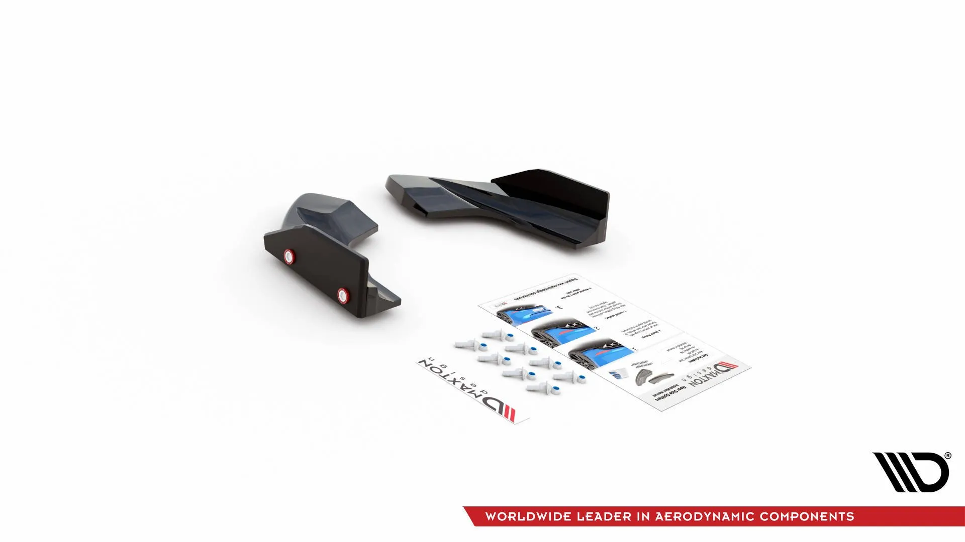 Sidesplitters bak V.2 + Flopper VW Golf R Mk8 2020 - > | Glossy Black Edition – bilde 6