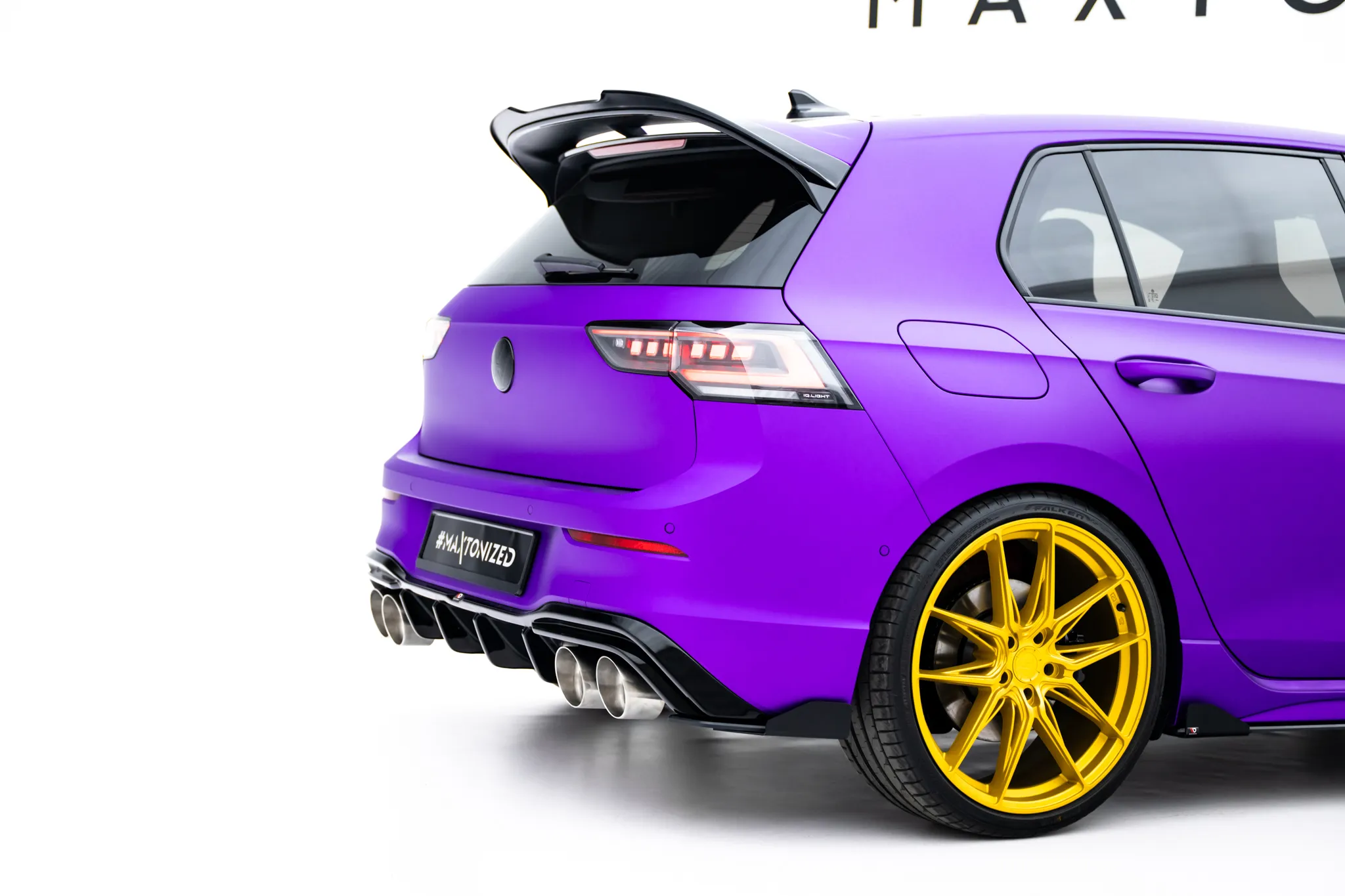 Sidesplitters bak V.2 + Flopper VW Golf VIII R 2020-> | Street Pro Black Edition – bilde 2