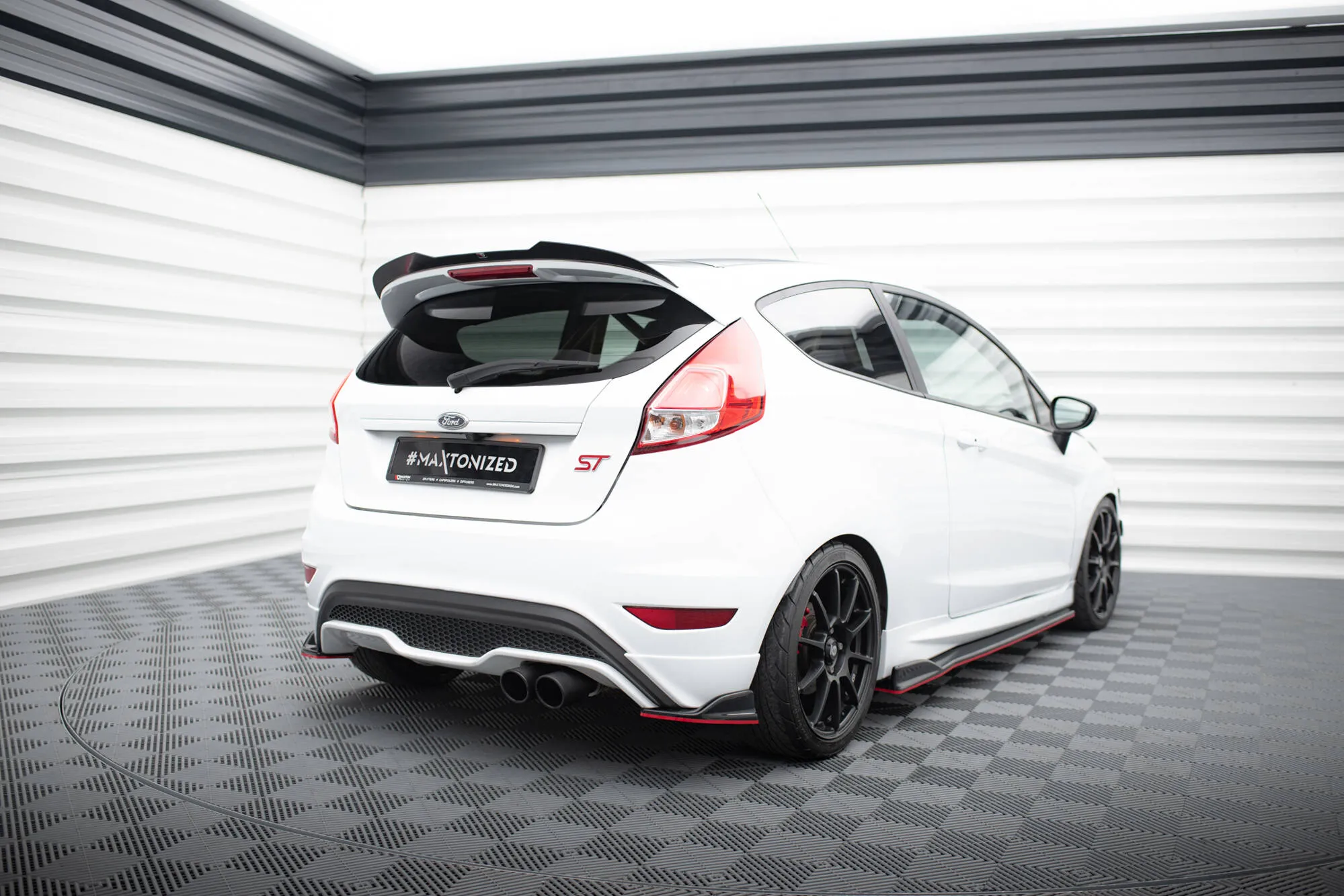 Sidesplitters bak V.2 Ford Fiesta Mk6 ST / ST-Line Facelift 2013 - 2017 | Glossy Black Edition – bilde 3