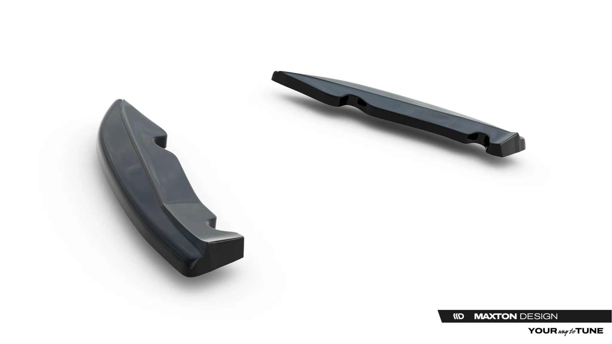 Sidesplitters bak V.2 lepper Tesla Model 3 2017 - 2023 | Glossy Black Edition – bilde 3