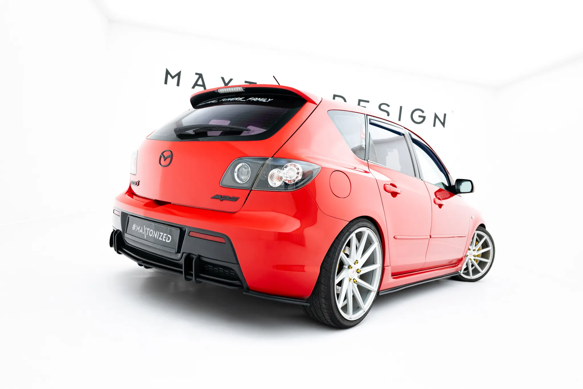 Sidesplitters bak V.2 Mazda 3 MPS I 2006-2009 | Street Pro Black Edition – bilde 2