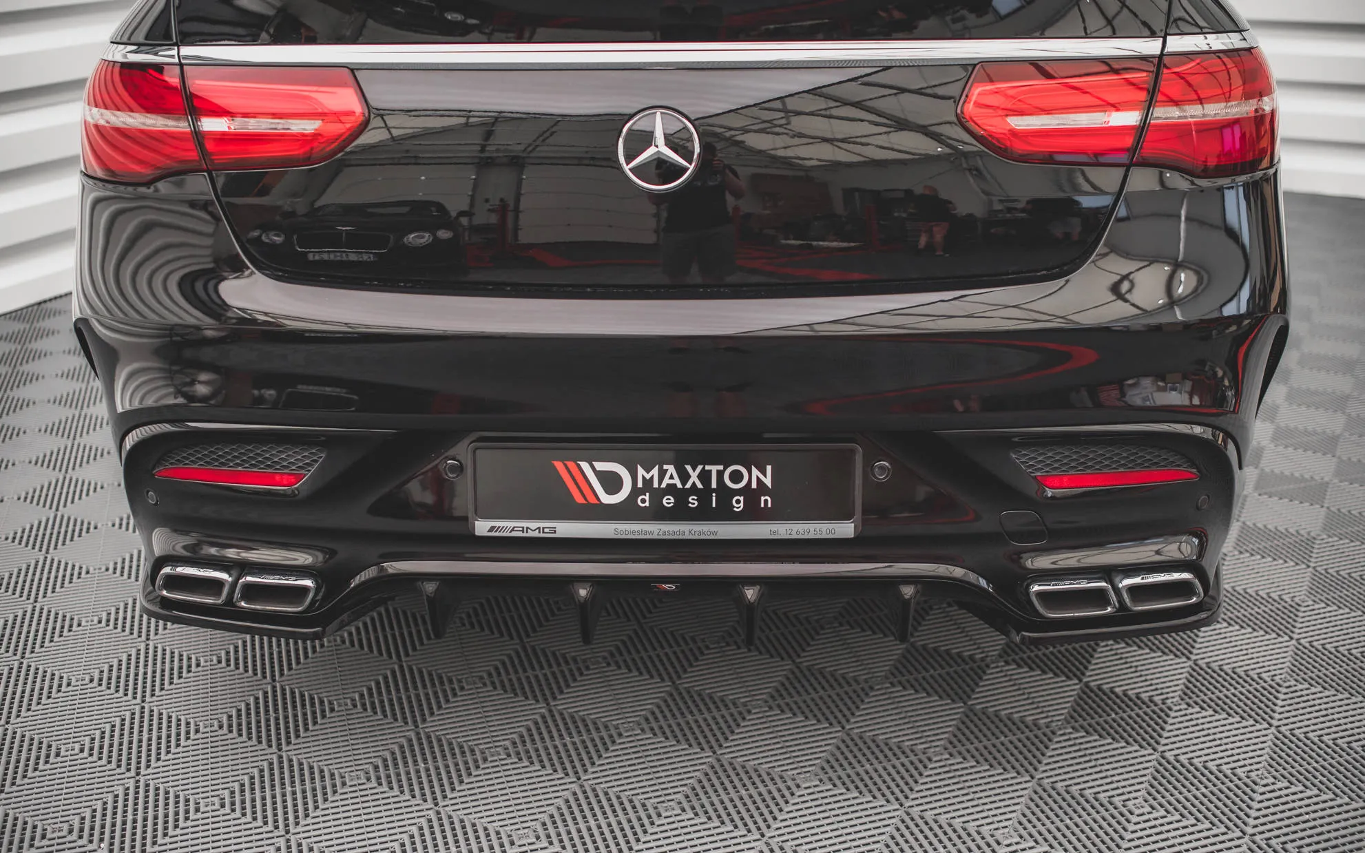 Sidesplitters bak V.2 Mercedes-Benz Gle Coupe I 63 AMG (C292) 2015-2019 | Glossy Black Edition – bilde 3