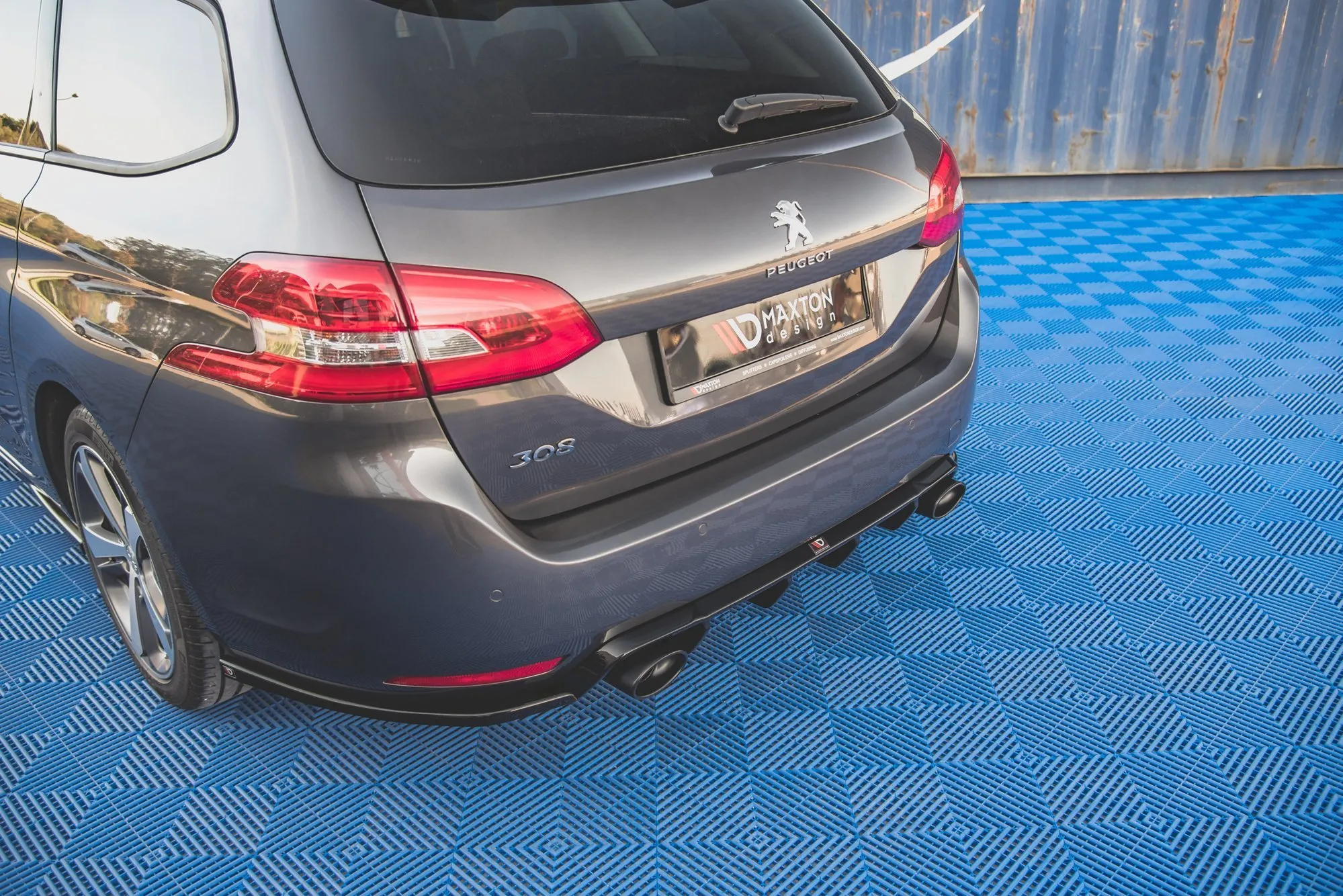 Sidesplitters bak V.2 Peugeot 308 II SW Facelift 2017 - 2021 | Glossy Black Edition – bilde 2