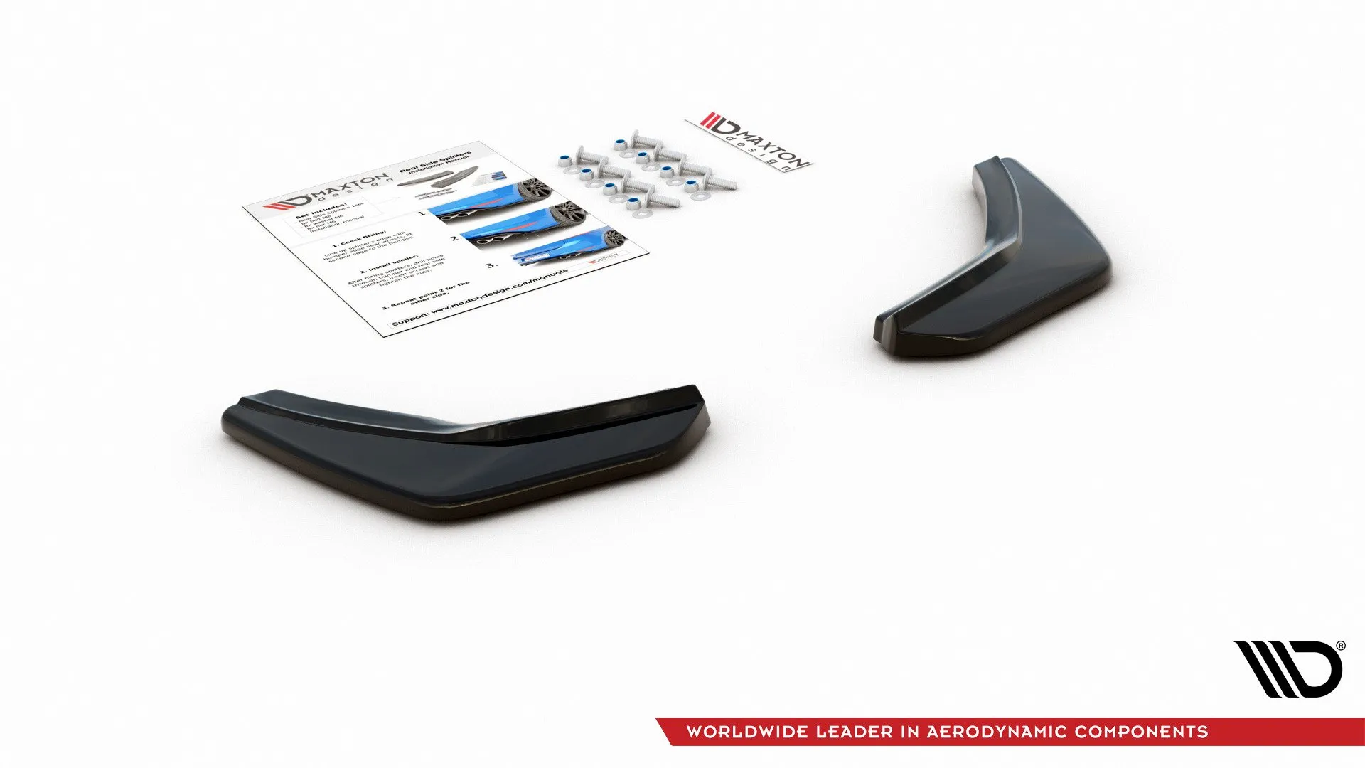 Sidesplitters bak V.2 Volkswagen Golf 7 GTI 2012 - 2019 | Glossy Black Edition – bilde 6