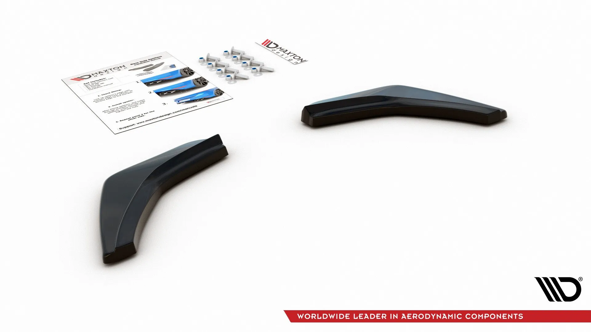 Sidesplitters bak V.2 Volkswagen Golf 7 GTI 2012 - 2019 | Glossy Black Edition – bilde 7