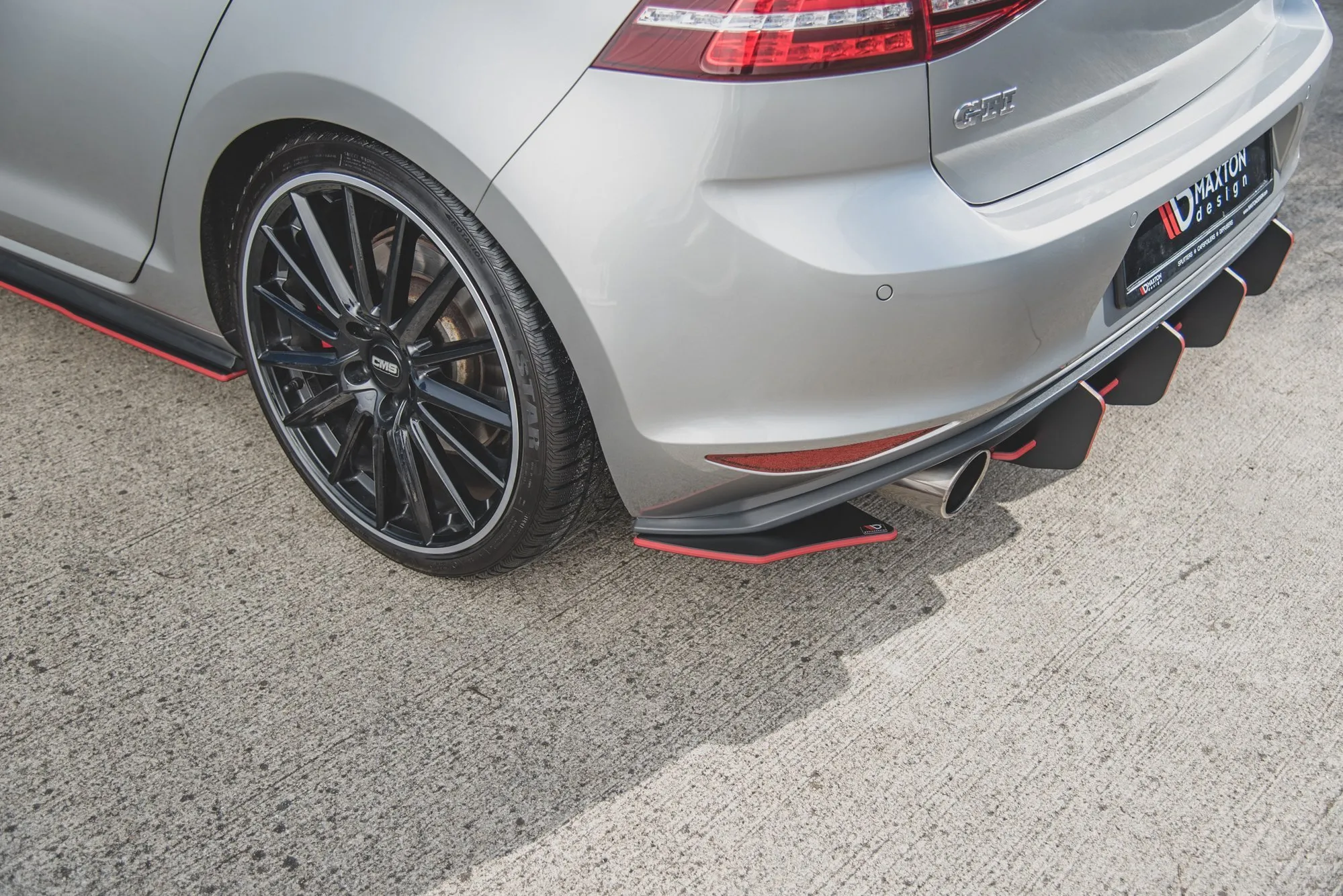 Sidesplitters bak V.2 VW Golf 7 GTI 2013 - 2017 | Street Pro Black Edition – bilde 8