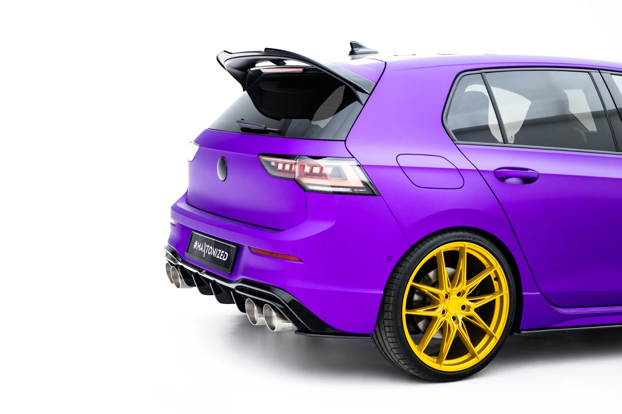 Sidesplitters bak V.2 VW Golf VIII R 2020-> | Street Pro Black Edition – bilde 3