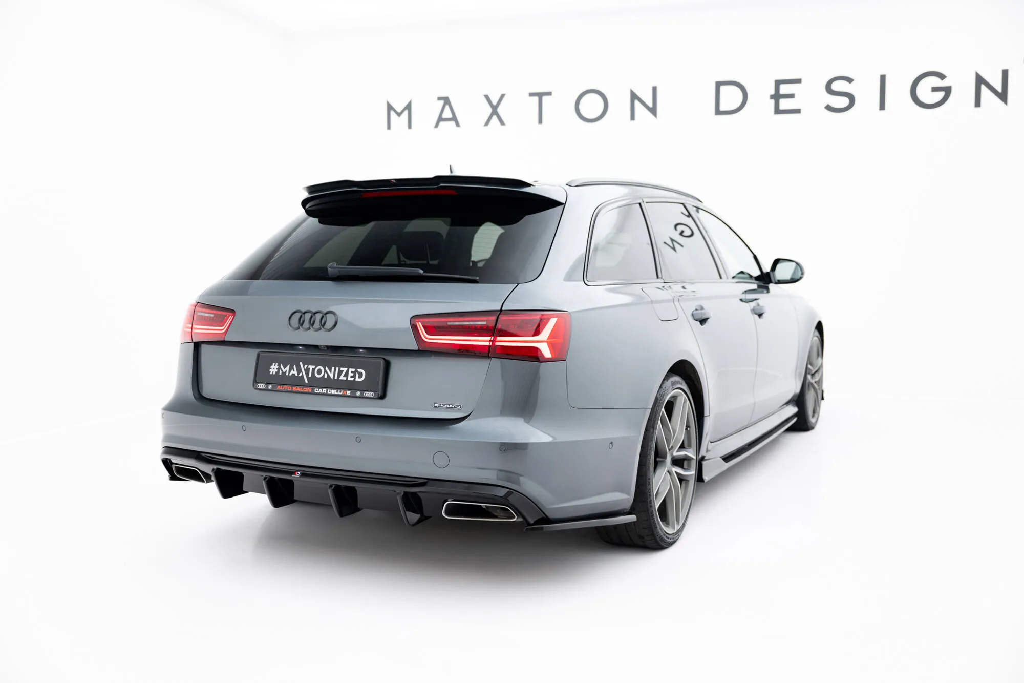 Sidesplitters bak V.3 Audi S6 / A6 S-Line (C7) Facelift 2014-2018 | Glossy Black Edition – bilde 2