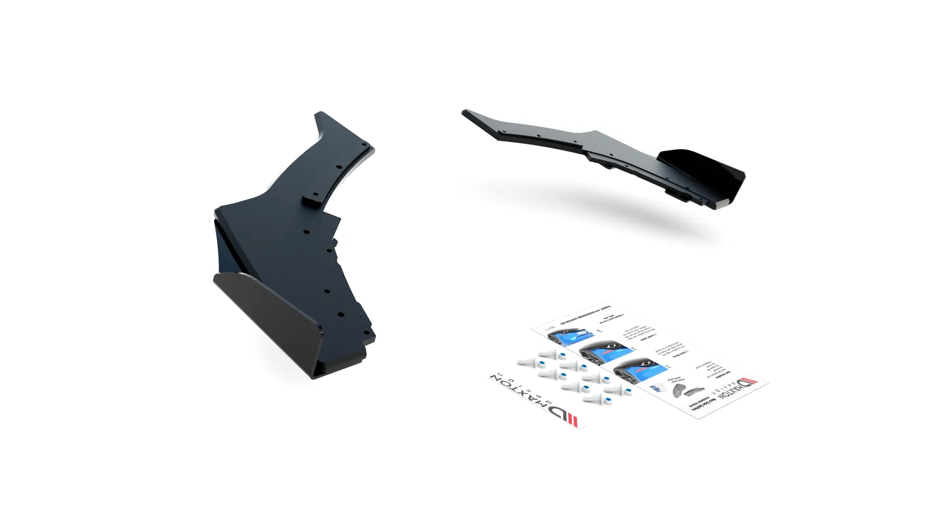 Sidesplitters bak V.3 + Flopper BMW 1 (F20) M Pack LCI 2015 - 2019 | Street Pro Black Edition – bilde 5