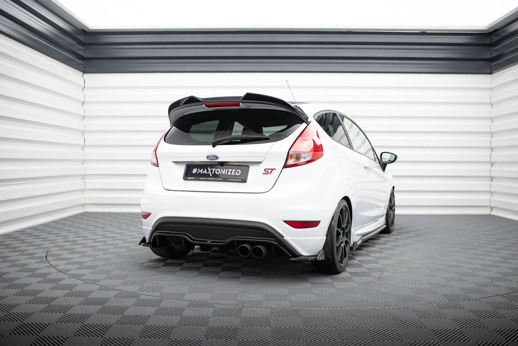 Sidesplitters bak V.3 + Flopper Ford Fiesta Mk6 ST / ST-Line Facelift 2013 - 2017 | Glossy Black Edition – bilde 2