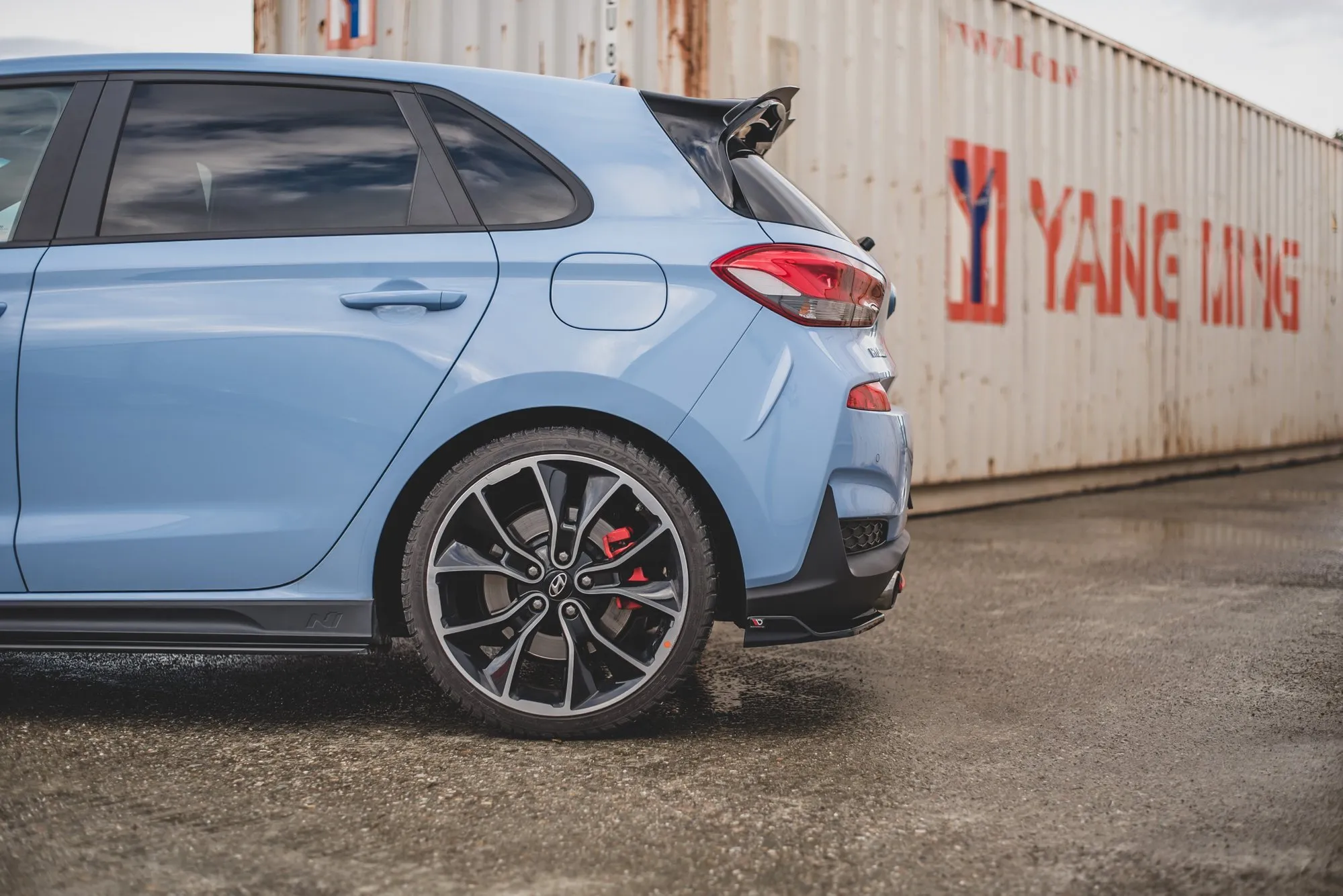 Sidesplitters bak V.3 Hyundai i30 III N 2017 -> | Glossy Black Edition – bilde 2