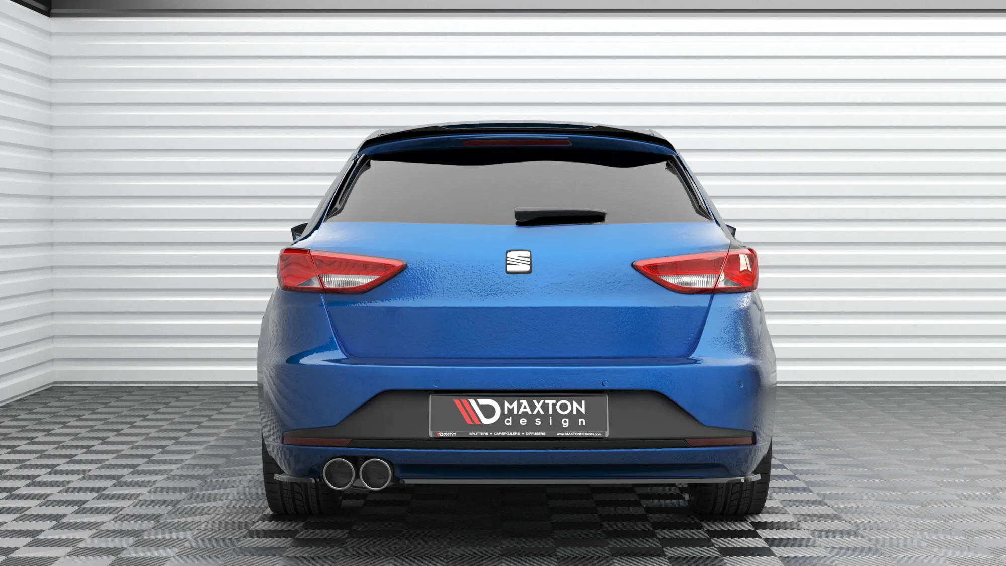 Sidesplitters bak V.3 Seat Leon FR Sportstourer MK3 2012-2016 | Glossy Black Edition – bilde 2