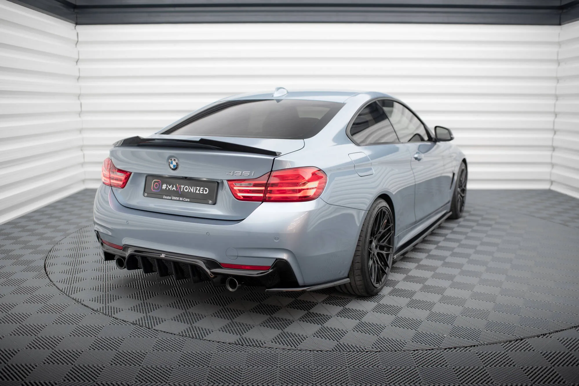 Sidesplitters bak V.4 BMW 4 F32 M-pack 2013 -> | Glossy Black Edition – bilde 2