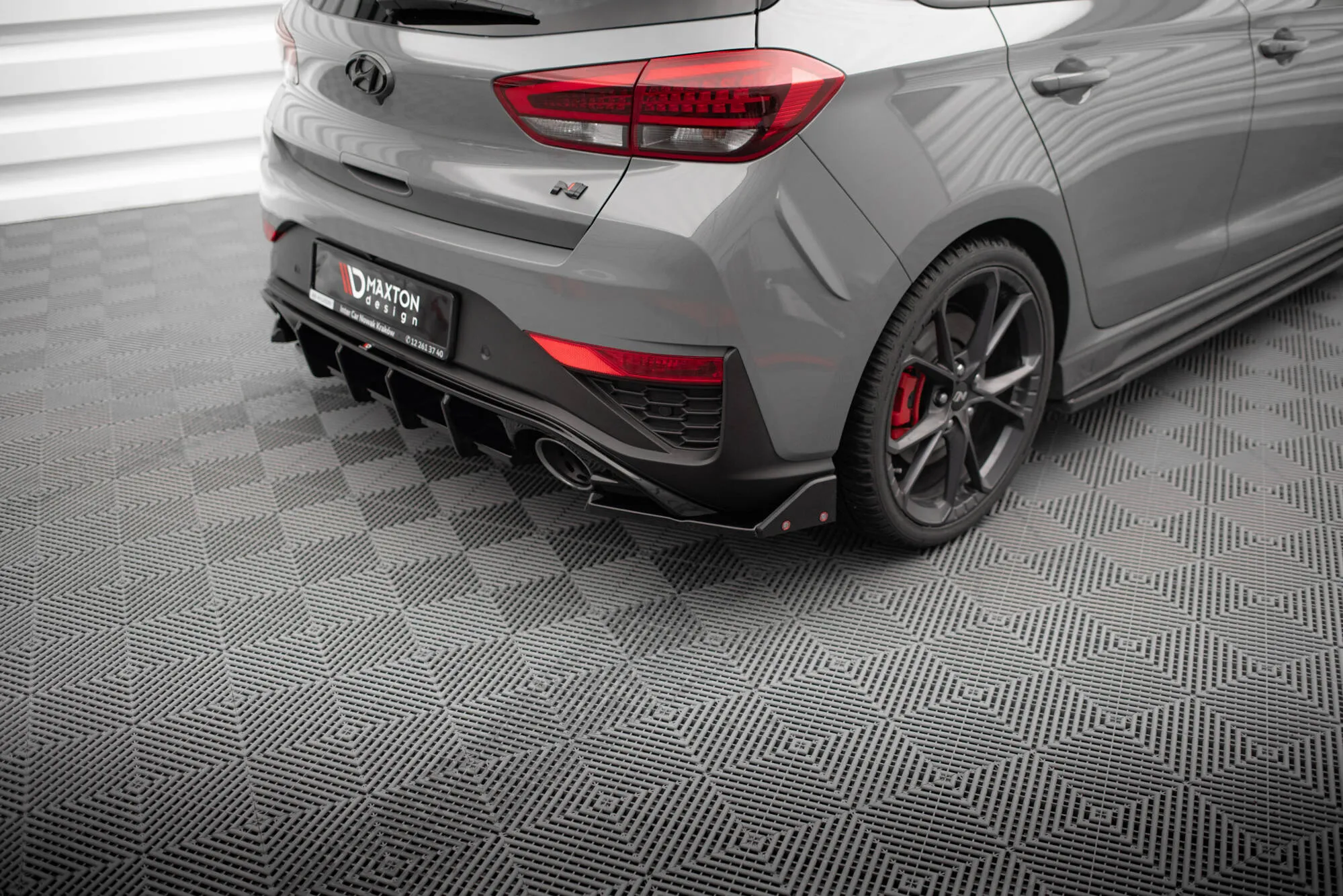 Sidesplitters bak V.4 + Flopper Hyundai i30 III N Facelift 2020 -> | Glossy Black Edition
