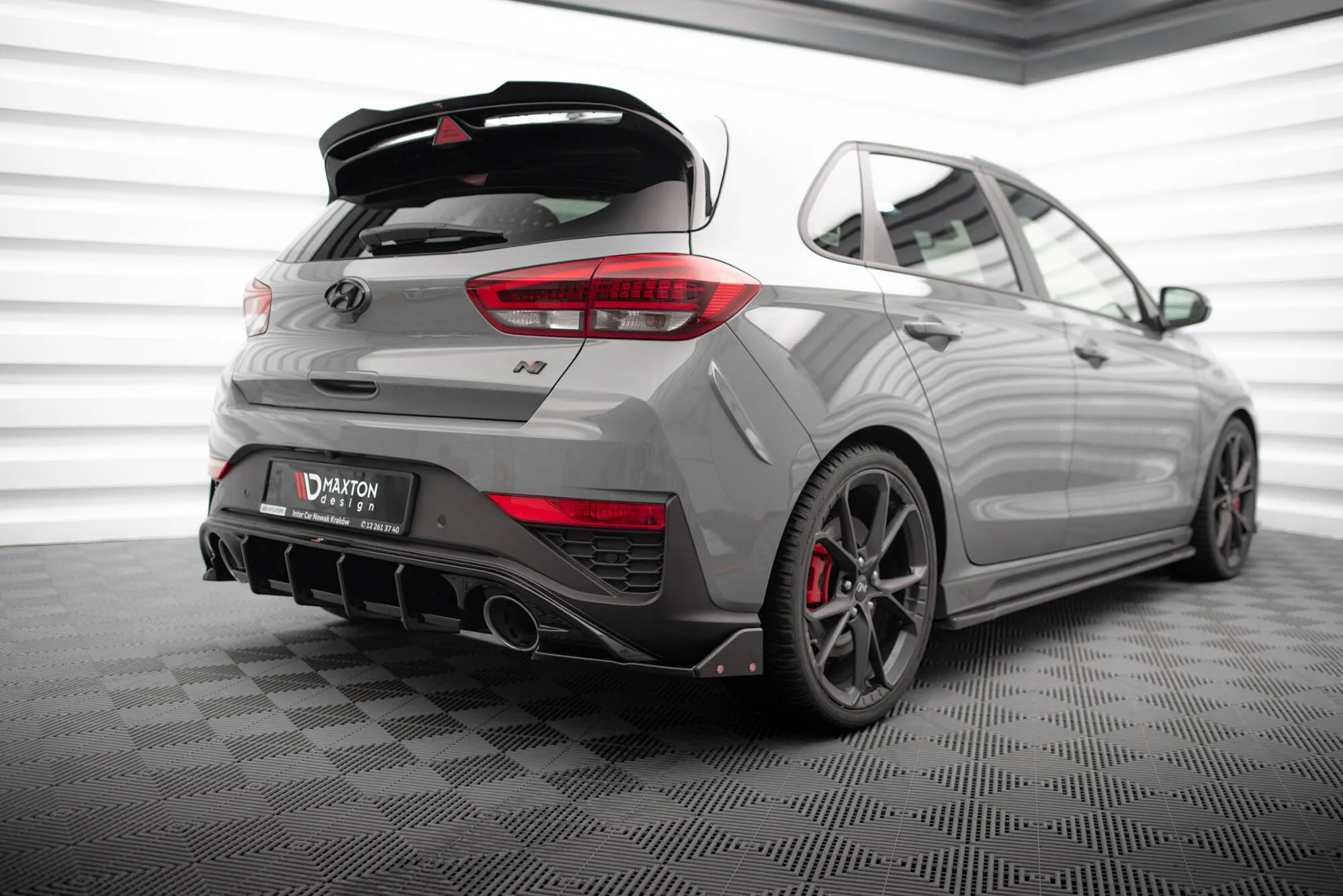 Sidesplitters bak V.4 + Flopper Hyundai i30 III N Facelift 2020 -> | Glossy Black Edition – bilde 3
