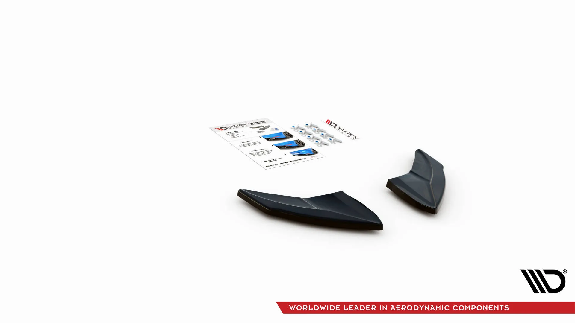 Sidesplitters bak V.4 Volkswagen Golf 7 R/R-Line 2013-2016 | Glossy Black Edition