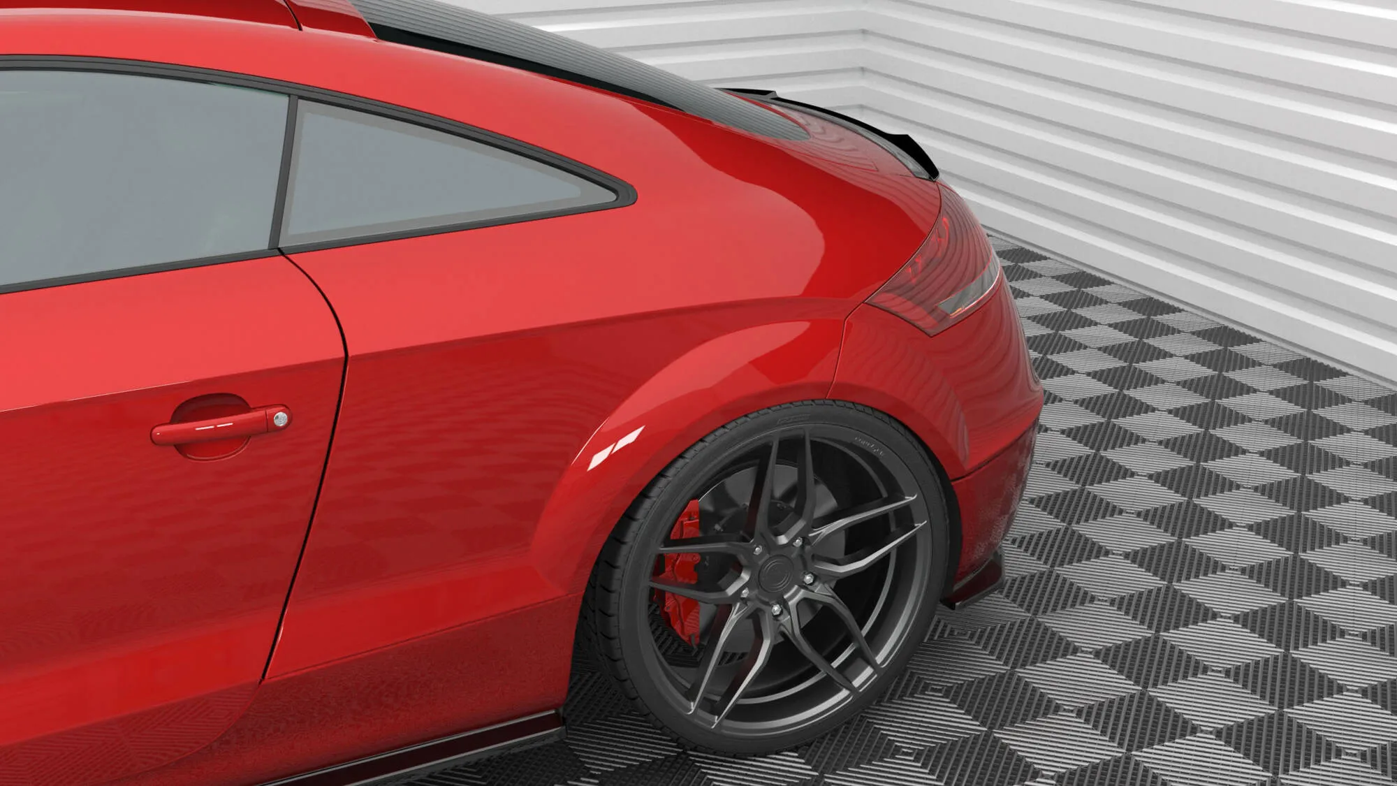 Sidesplitters bak V.6 Audi TT RS 2006-2014 | Glossy Black Edition – bilde 2