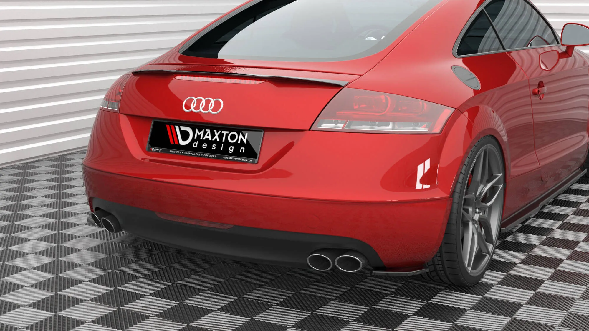 Sidesplitters bak V.6 Audi TT RS 2006-2014 | Glossy Black Edition – bilde 4