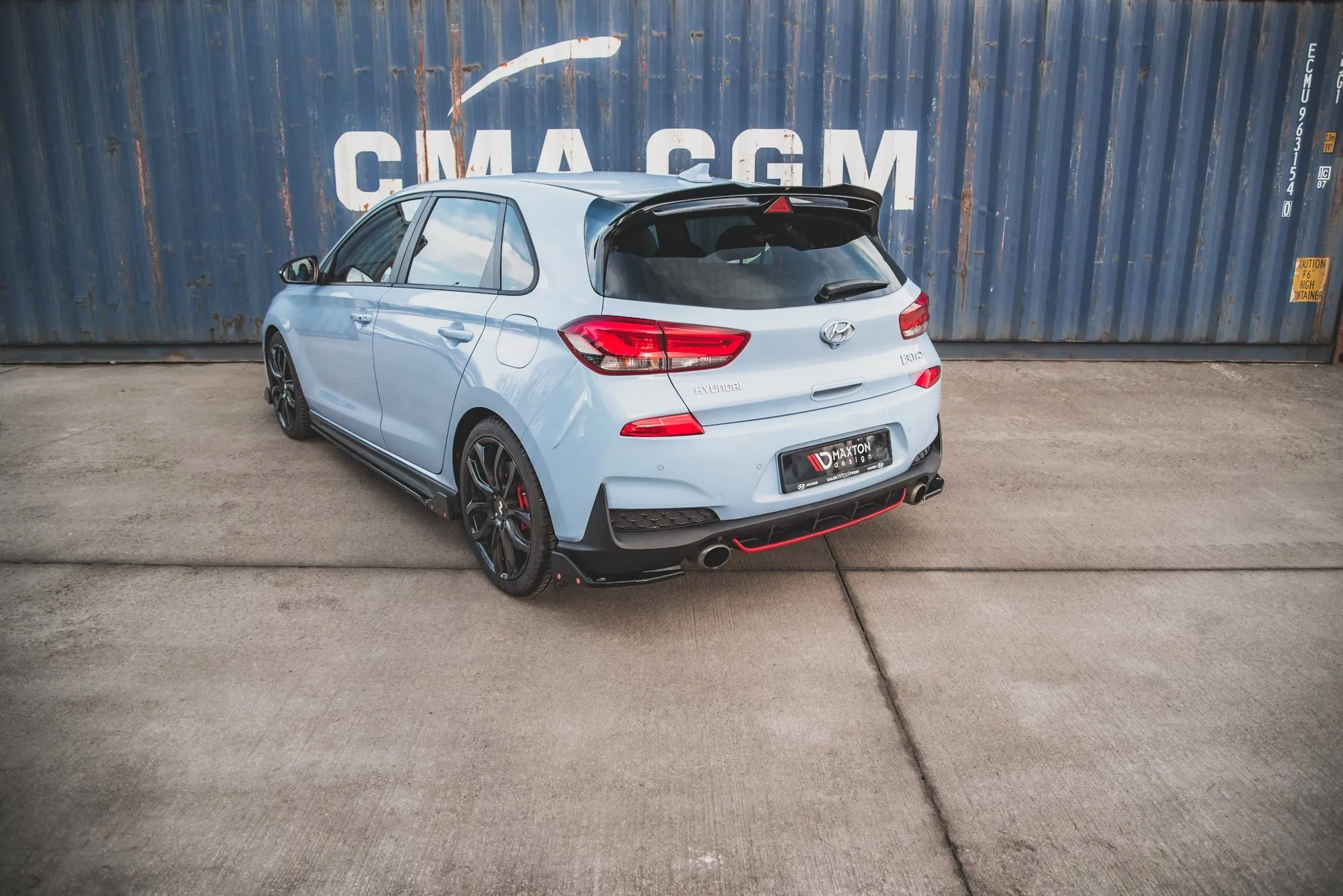 Sidesplitters bak V.6 + Flopper Hyundai i30 III N 2017 -> | Glossy Black Edition – bilde 2