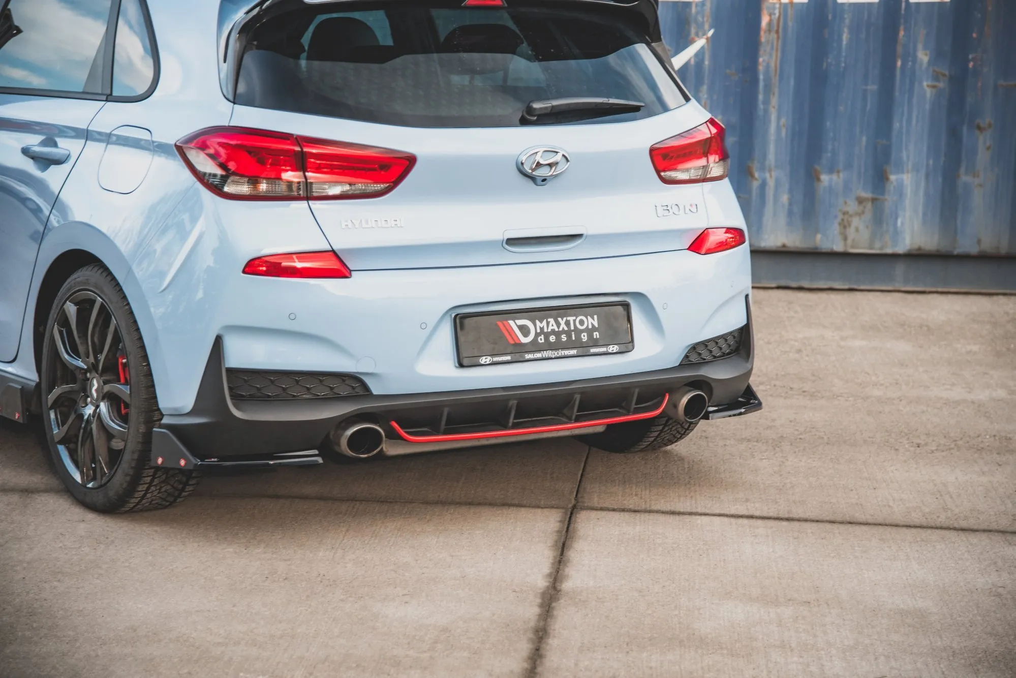 Sidesplitters bak V.6 + Flopper Hyundai i30 III N 2017 -> | Glossy Black Edition – bilde 4