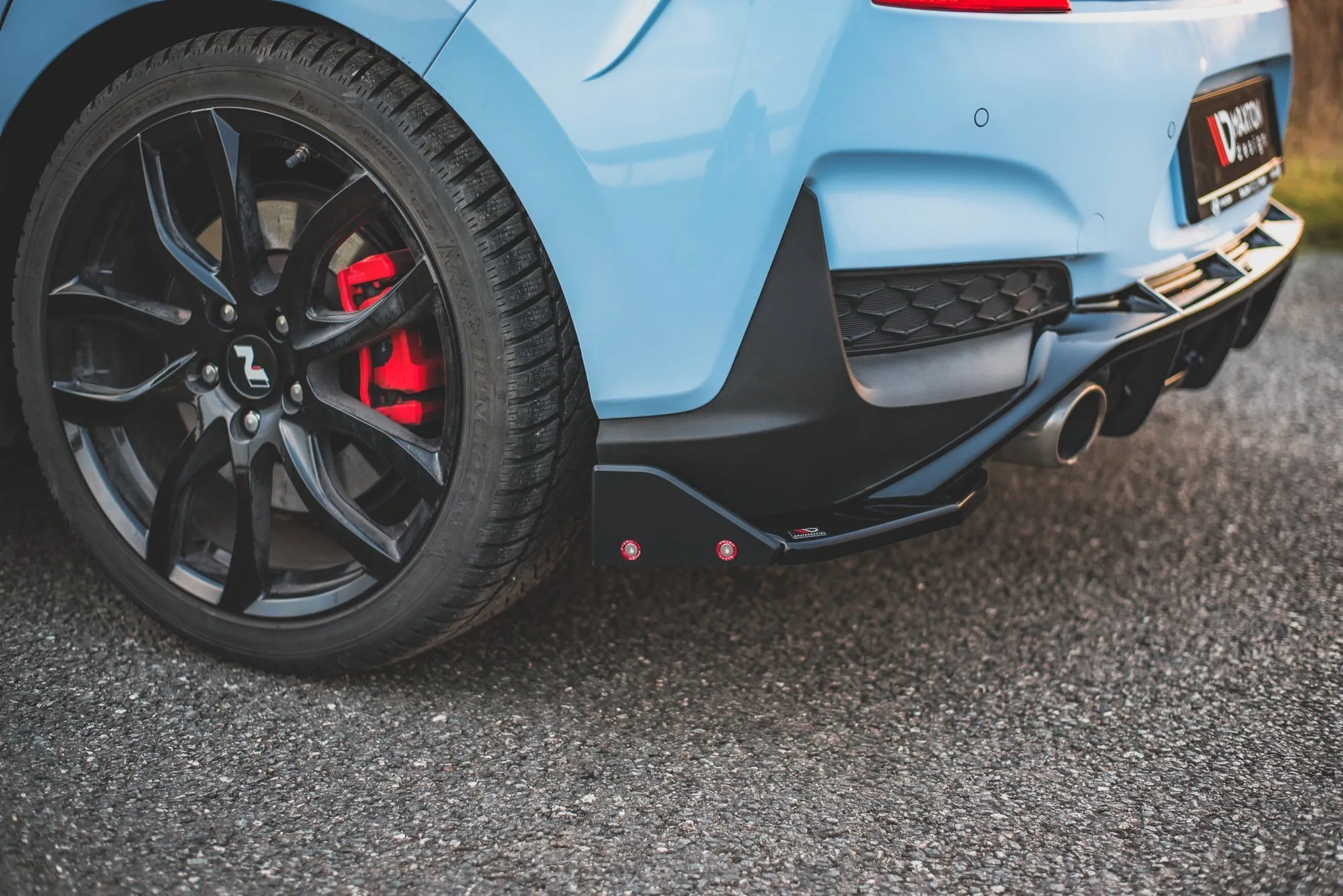 Sidesplitters bak V.7 + Flopper Hyundai i30 III N 2017 -> | Glossy Black Edition