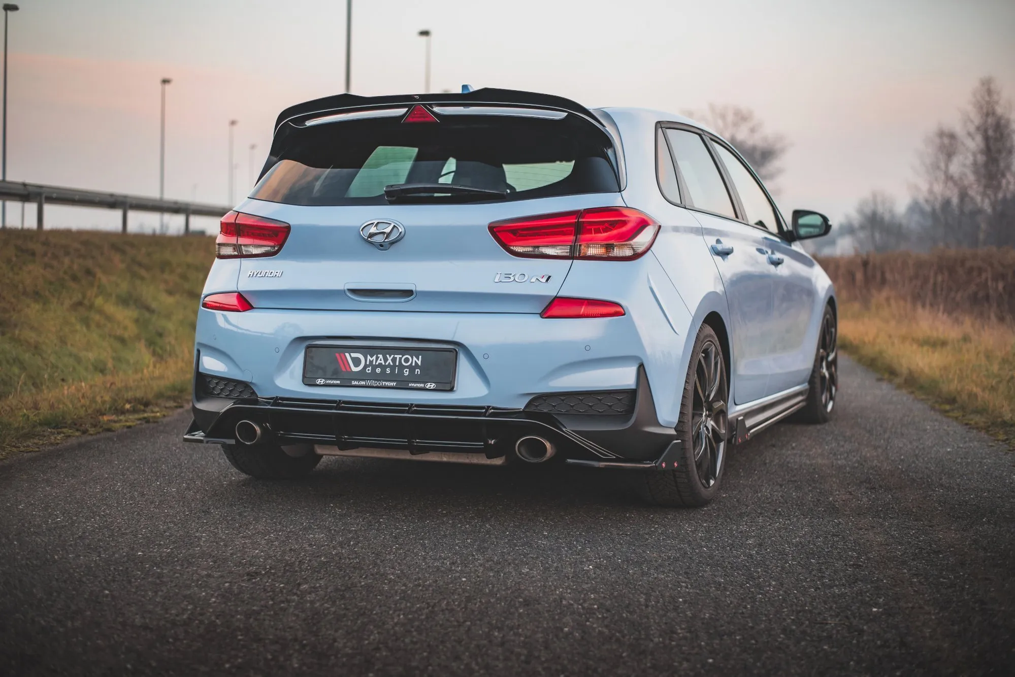 Sidesplitters bak V.7 + Flopper Hyundai i30 III N 2017 -> | Glossy Black Edition – bilde 2