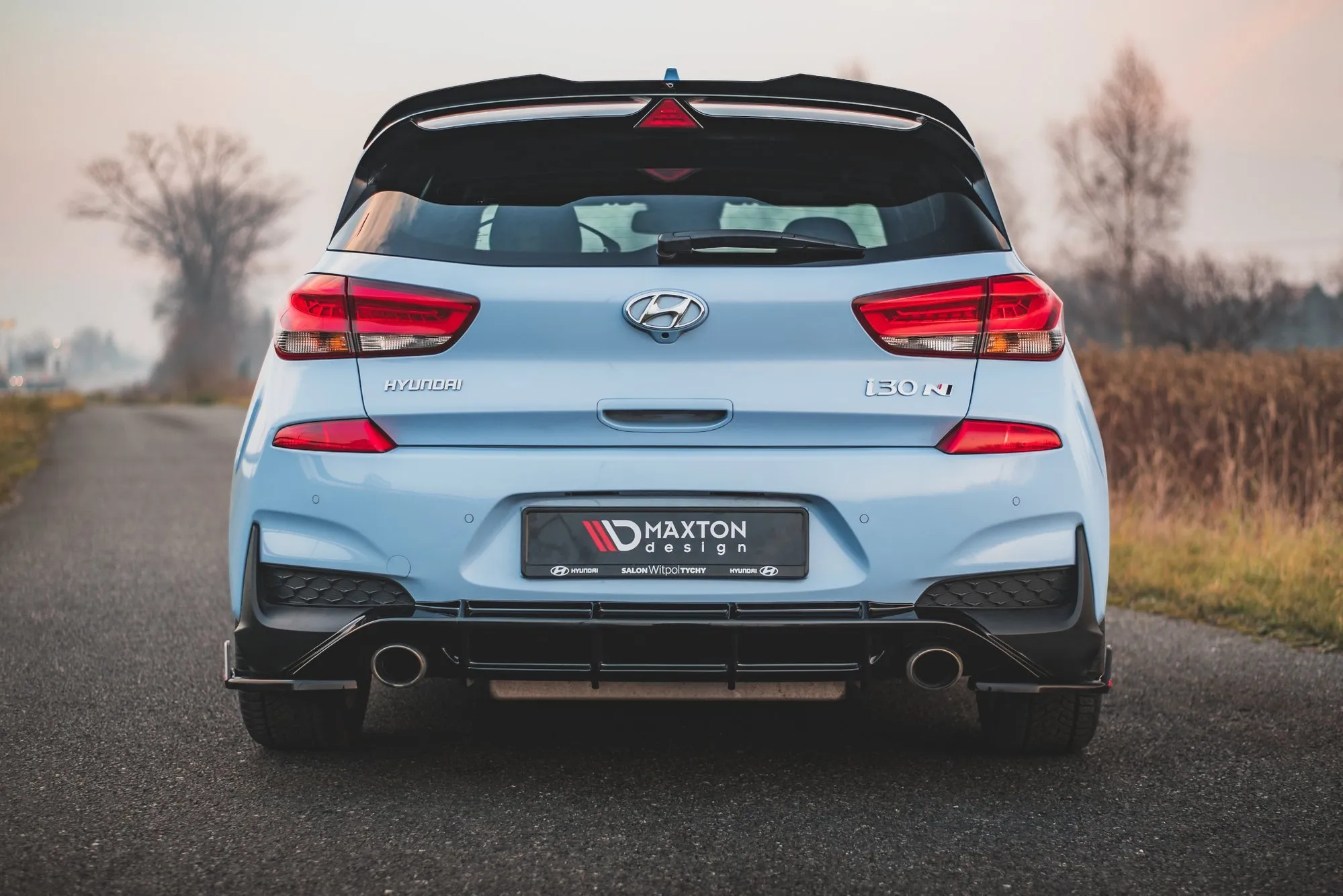 Sidesplitters bak V.7 + Flopper Hyundai i30 III N 2017 -> | Glossy Black Edition – bilde 4