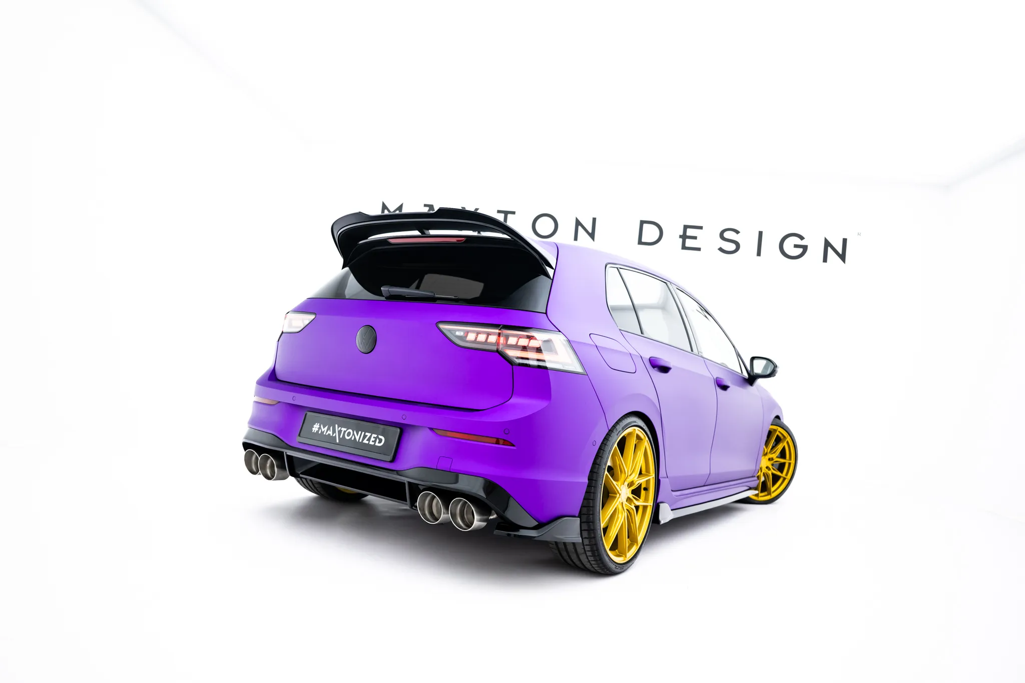 Sidesplitters bak V.7 Volkswagen Golf R VIII Facelift 2024 -> | Glossy Black Edition