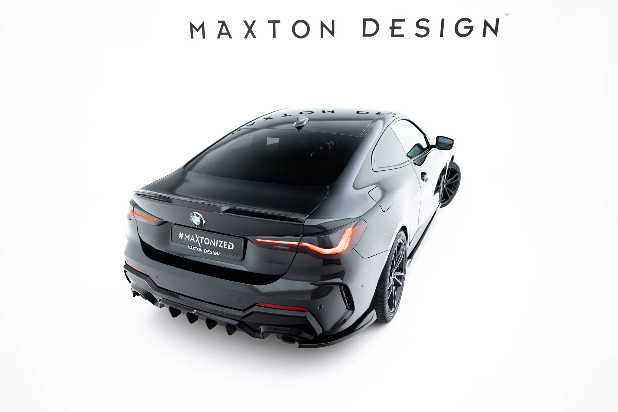 Sidesplitters bak V.8 BMW 4 M-Pack G22 2020-> | Glossy Black Edition – bilde 2