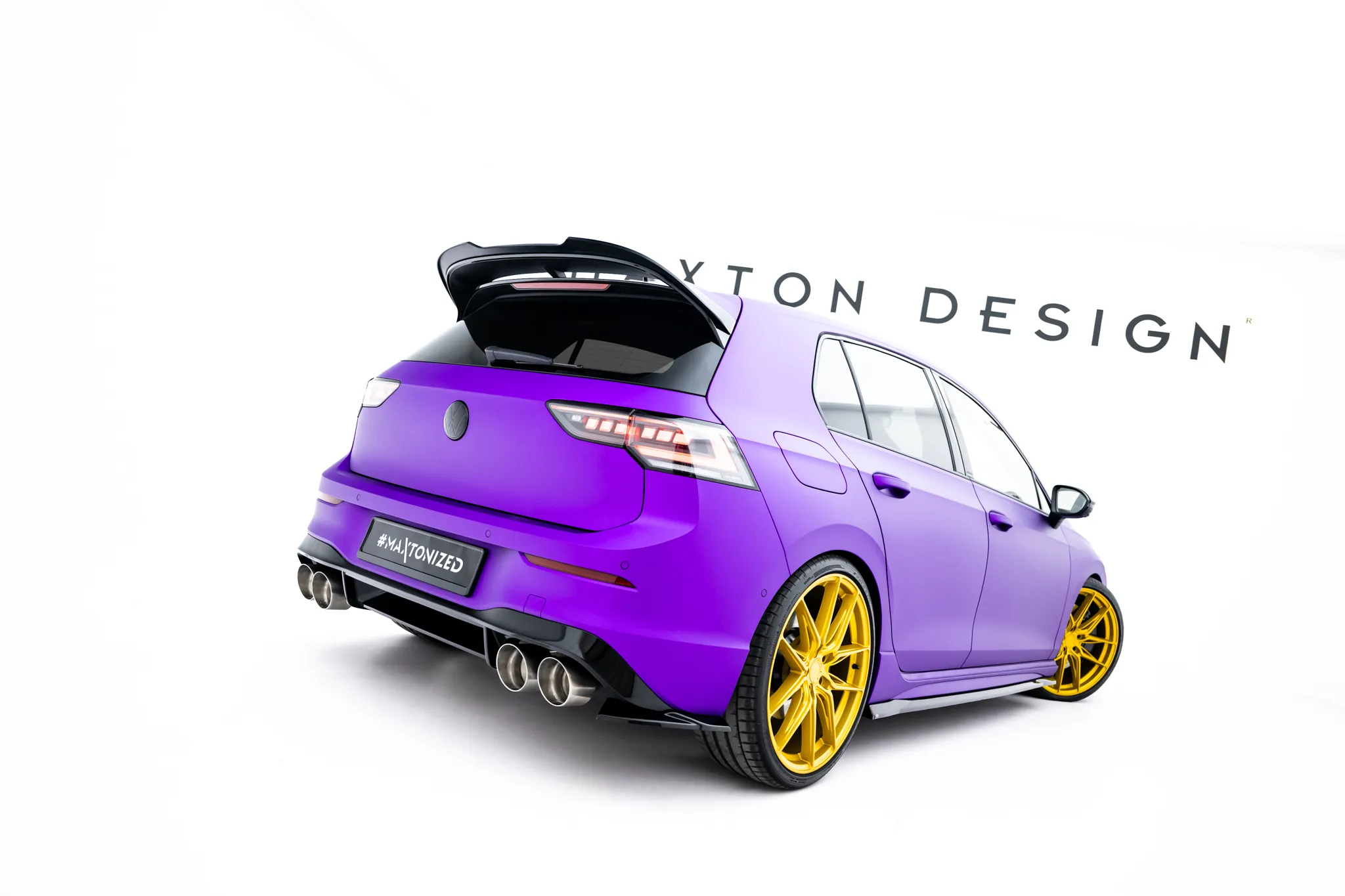 Sidesplitters bak V.8 Volkswagen Golf R VIII Facelift 2024 -> | Glossy Black Edition