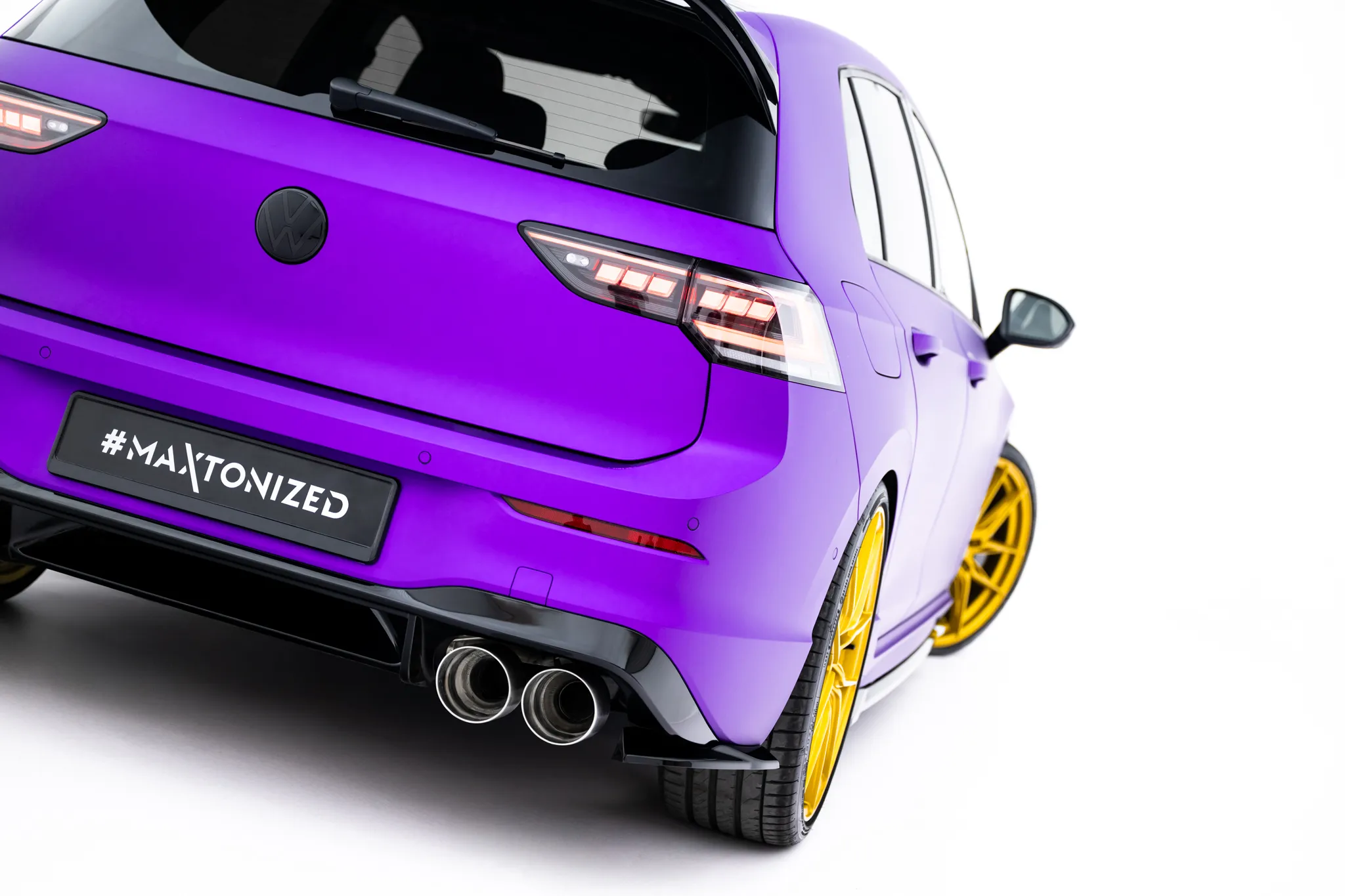 Sidesplitters bak V.8 Volkswagen Golf R VIII Facelift 2024 -> | Glossy Black Edition – bilde 2