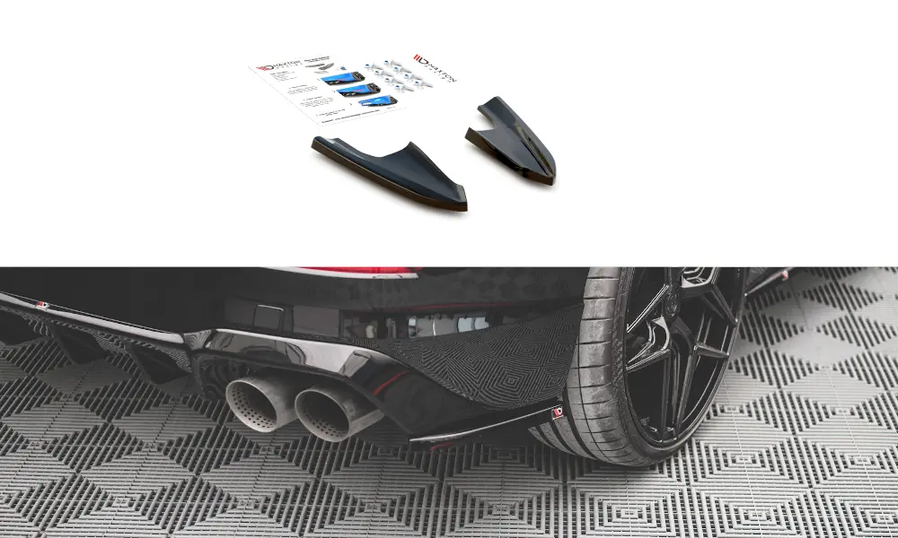Sidesplitters bak VW Golf R Mk8 2020 - > | V.3 Glossy Black Edition – bilde 2