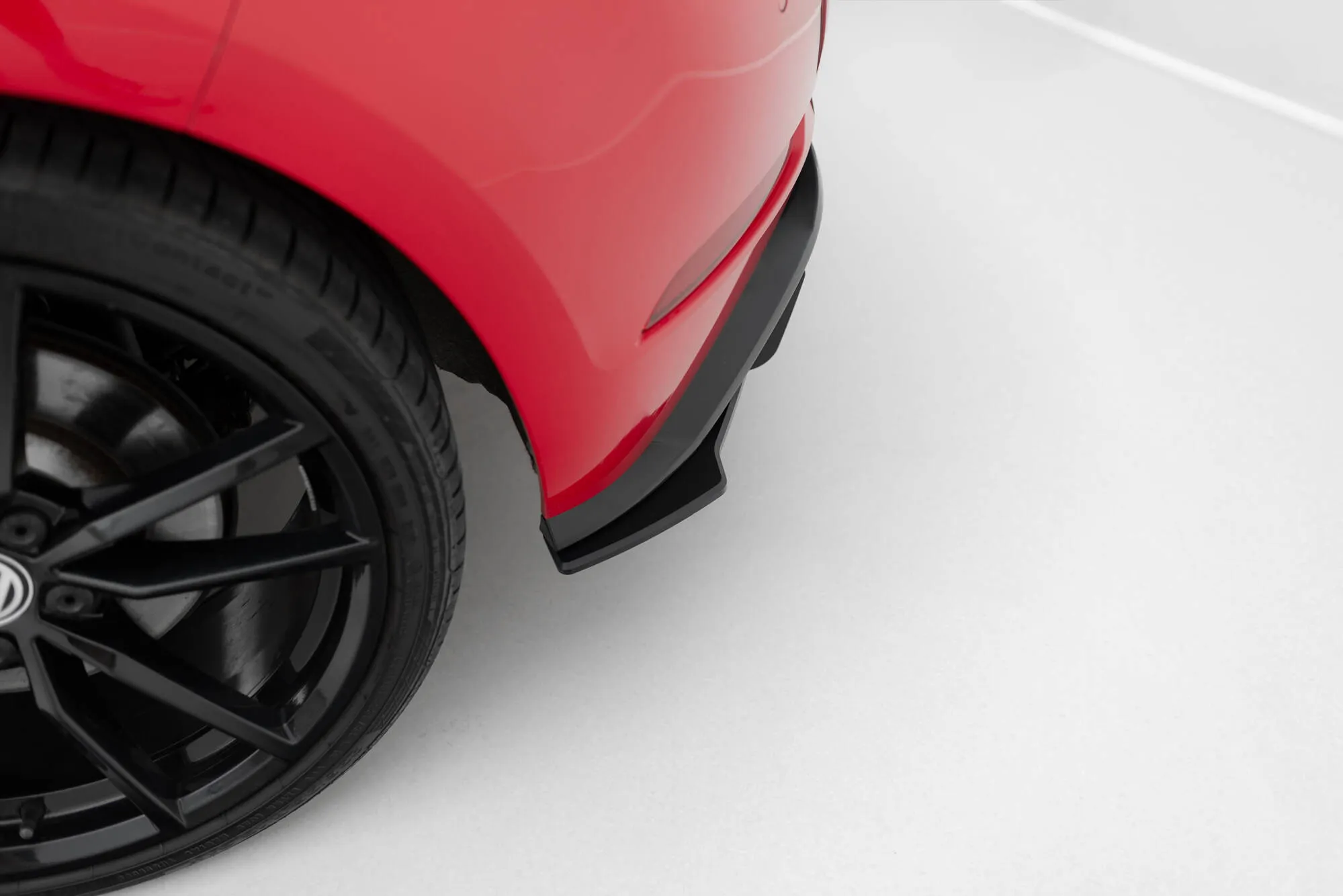 Sidesplitters bak VW Golf VII R / R-Line Facelift 2017-2020 | Street Pro Black Edition – bilde 2