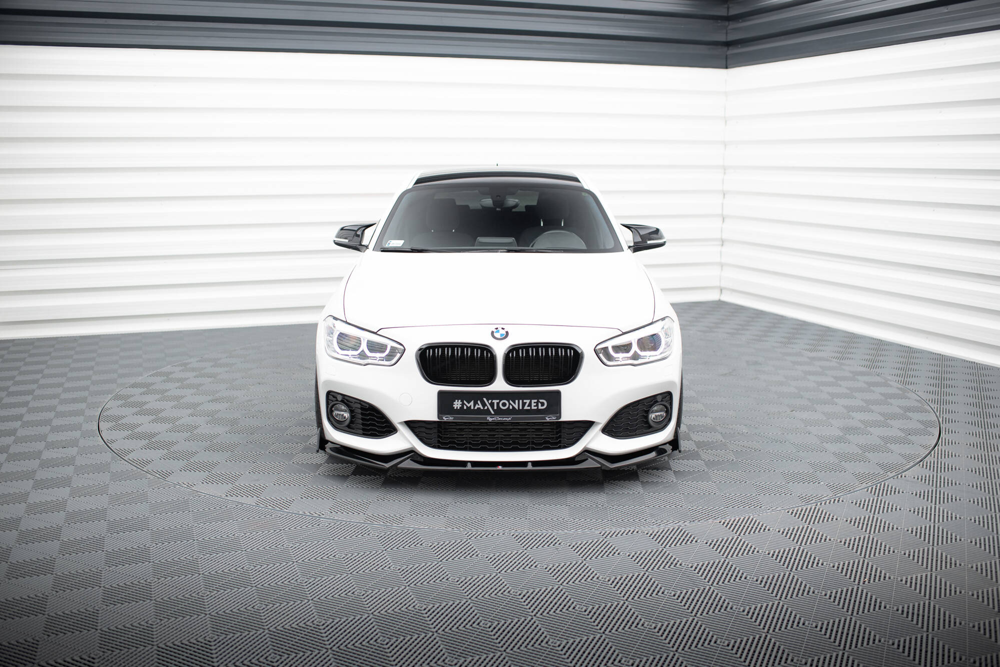 Sidesplitters + Frontspoiler BMW 1 M-Pack F20 Facelift  2015 - 2019 | Sport Glossy Black Edition V5 – bilde 2