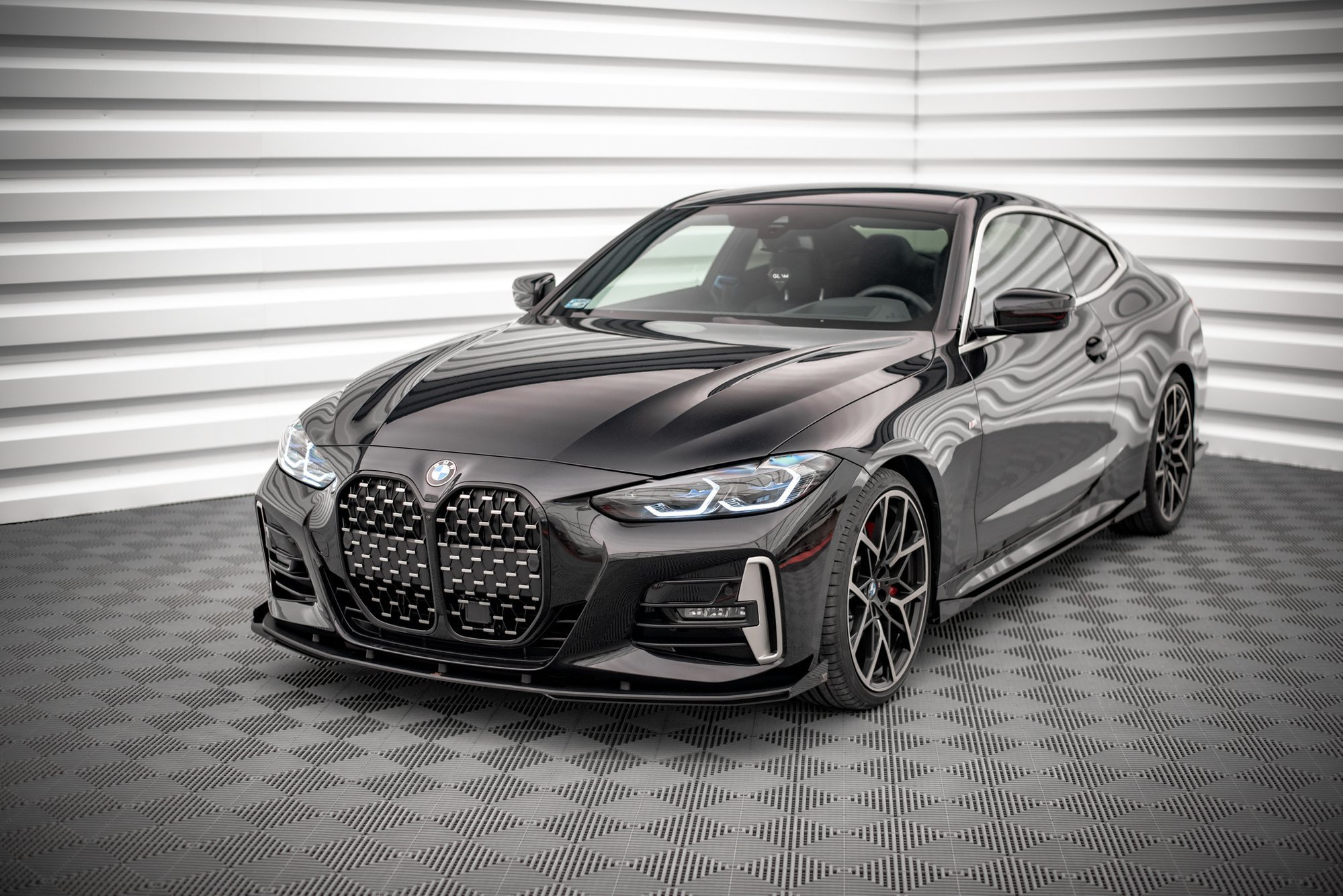 Sidesplitters + Frontspoiler BMW 4 (M-Pack/M440i) (G22/G23) 2020 -> | Sport Glossy Black Edition