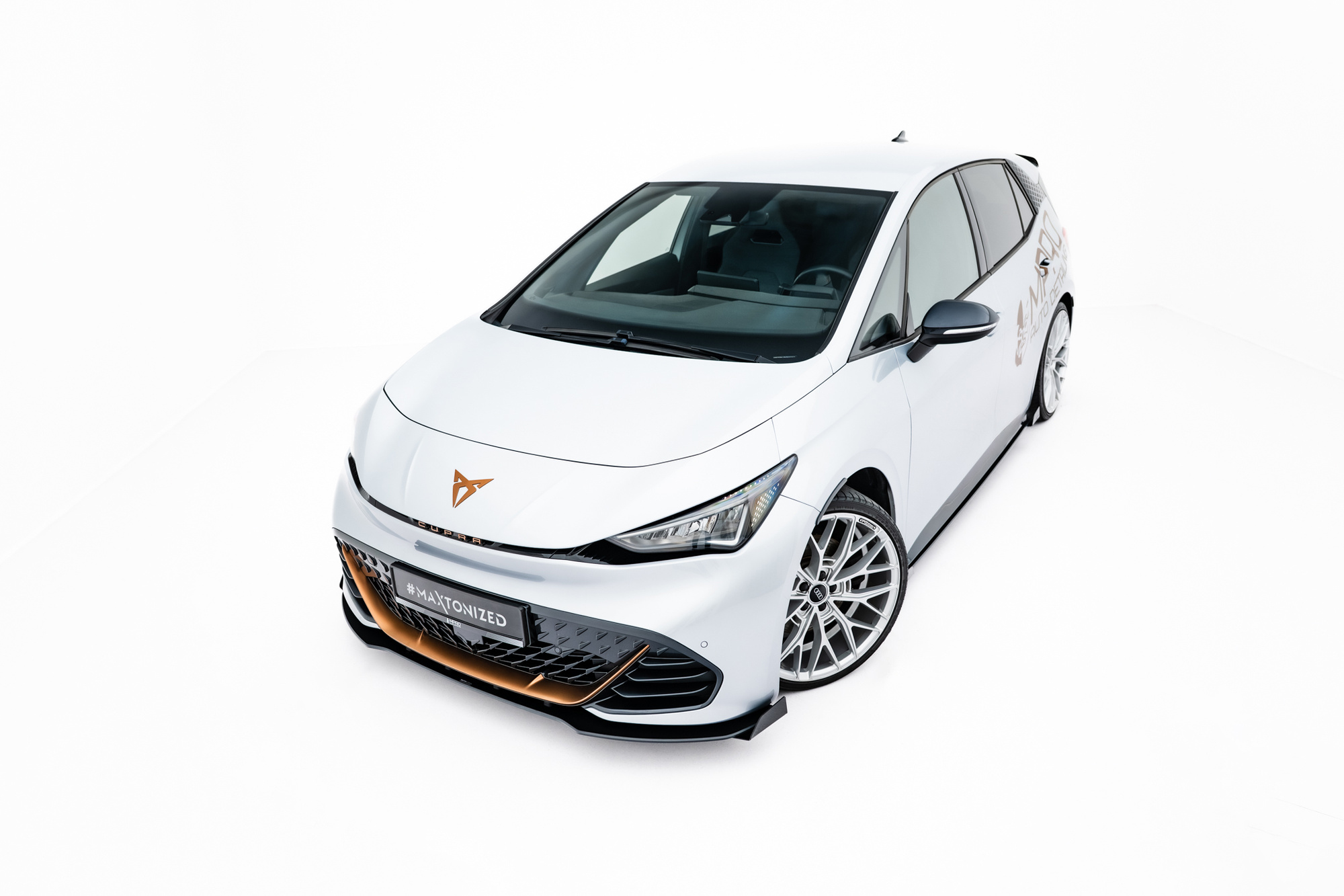 Sidesplitters + Frontspoiler Cupra Born I 2021 -> | Sport Glossy Black Edition