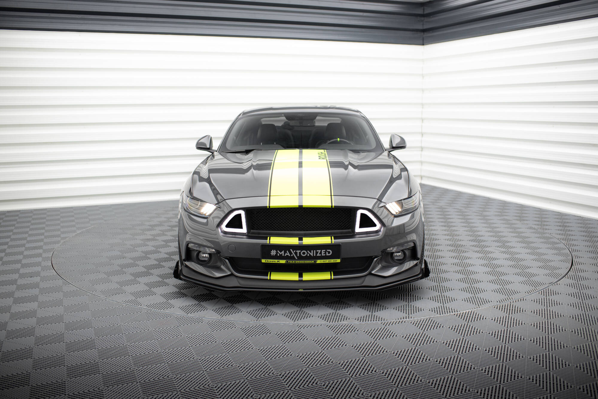 Sidesplitters + Frontspoiler Ford Mustang GT VI 2014 - 2017 | Sport Glossy Black Edition – bilde 2