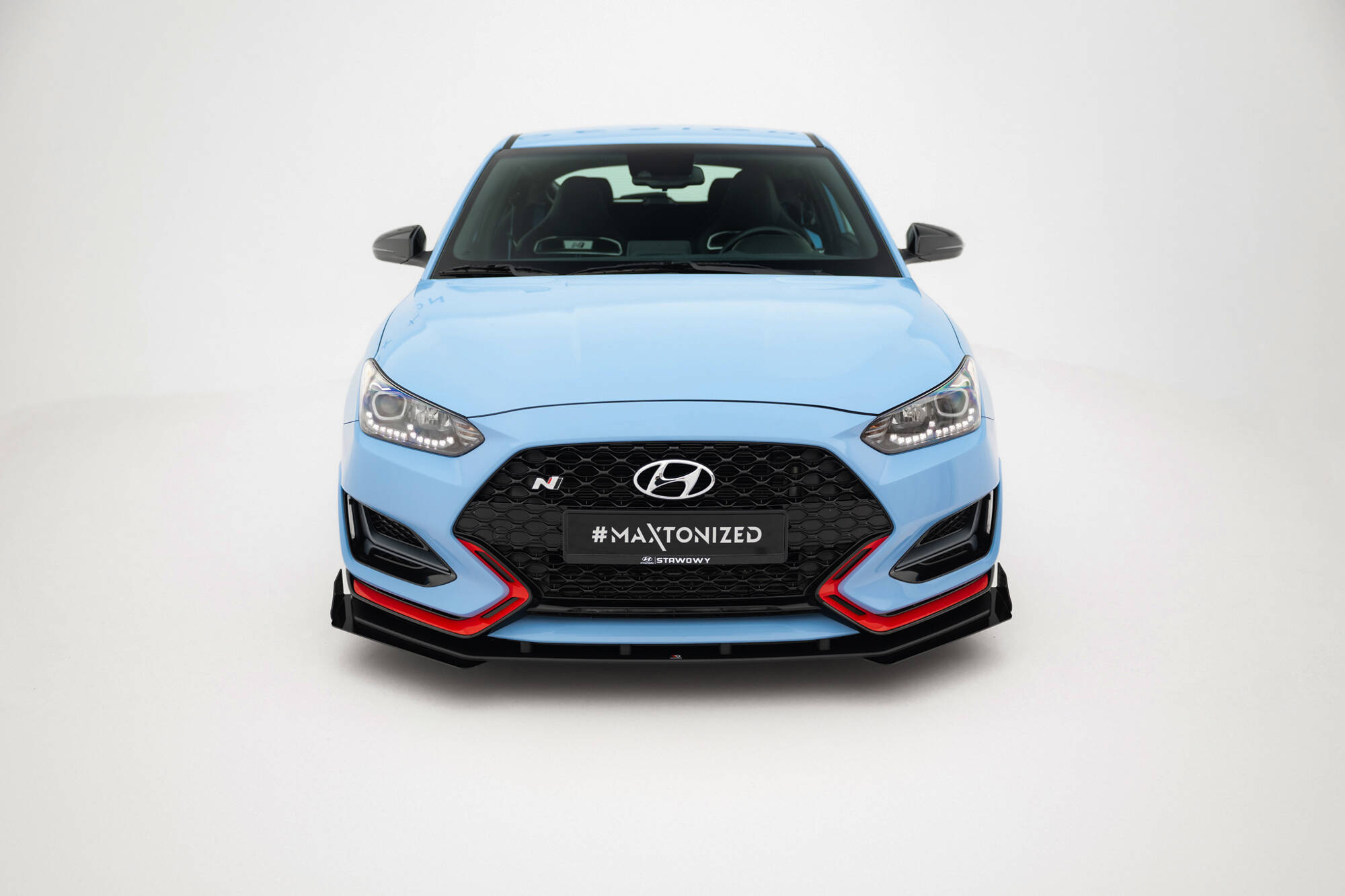 Sidesplitters + Frontspoiler Hyundai Veloster N II 2018 - 2022 | Sport Glossy Black Edition – bilde 3