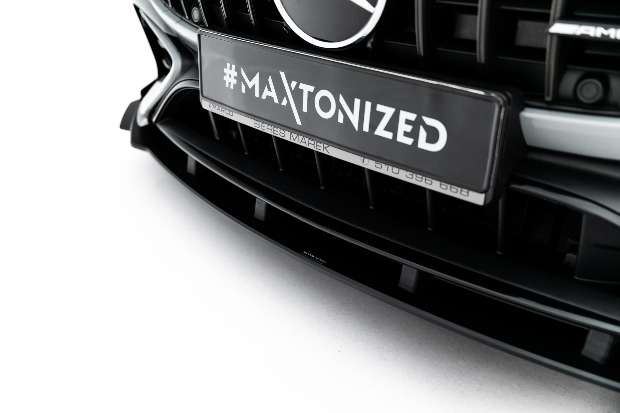 Sidesplitters + Frontspoiler Mercedes-Benz AMG CLE 53 Aero (C236) 2023 ->  | Sport Glossy Black Edition – bilde 2