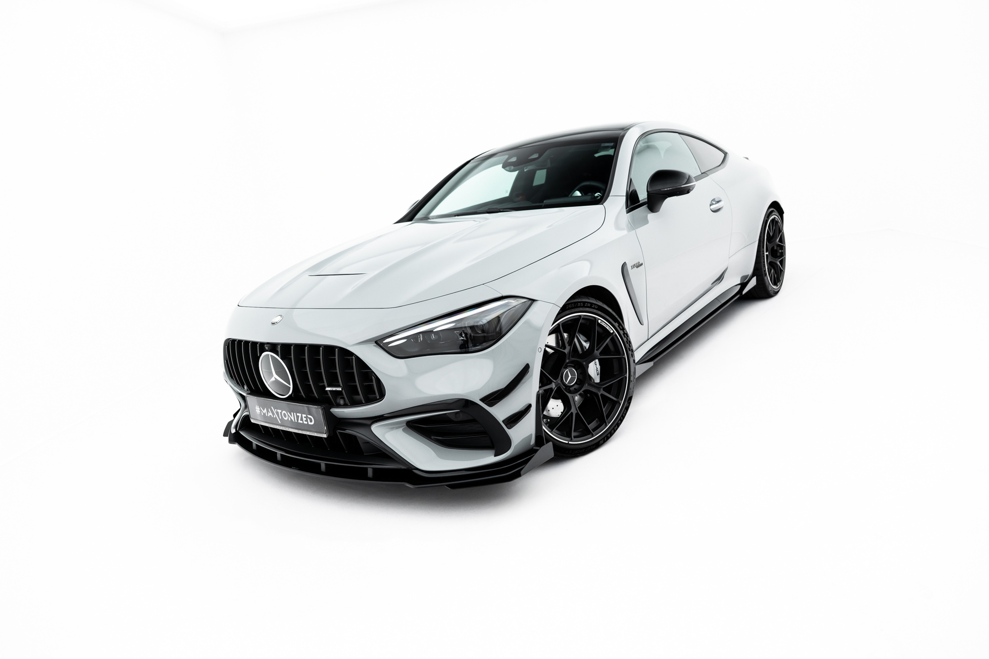 Sidesplitters + Frontspoiler Mercedes-Benz AMG CLE 53 Aero (C236) 2023 ->  | Sport Glossy Black Edition – bilde 3